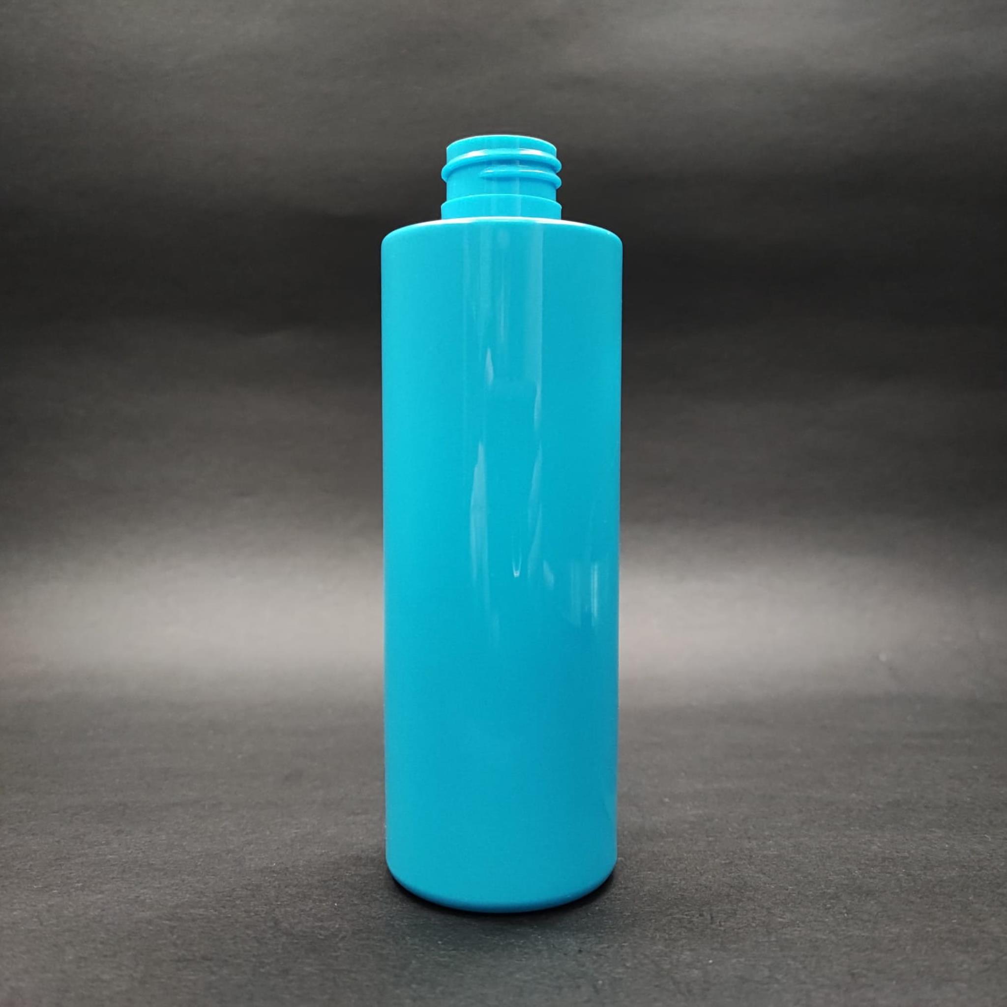 200 CC KÜT BOYUNLU UZUN SİLİNDİR PET ŞİŞE (24 GR) - KAPAKSIZ 24 AĞIZ - 200 ML PLASTİK ŞİŞE - MAVİ