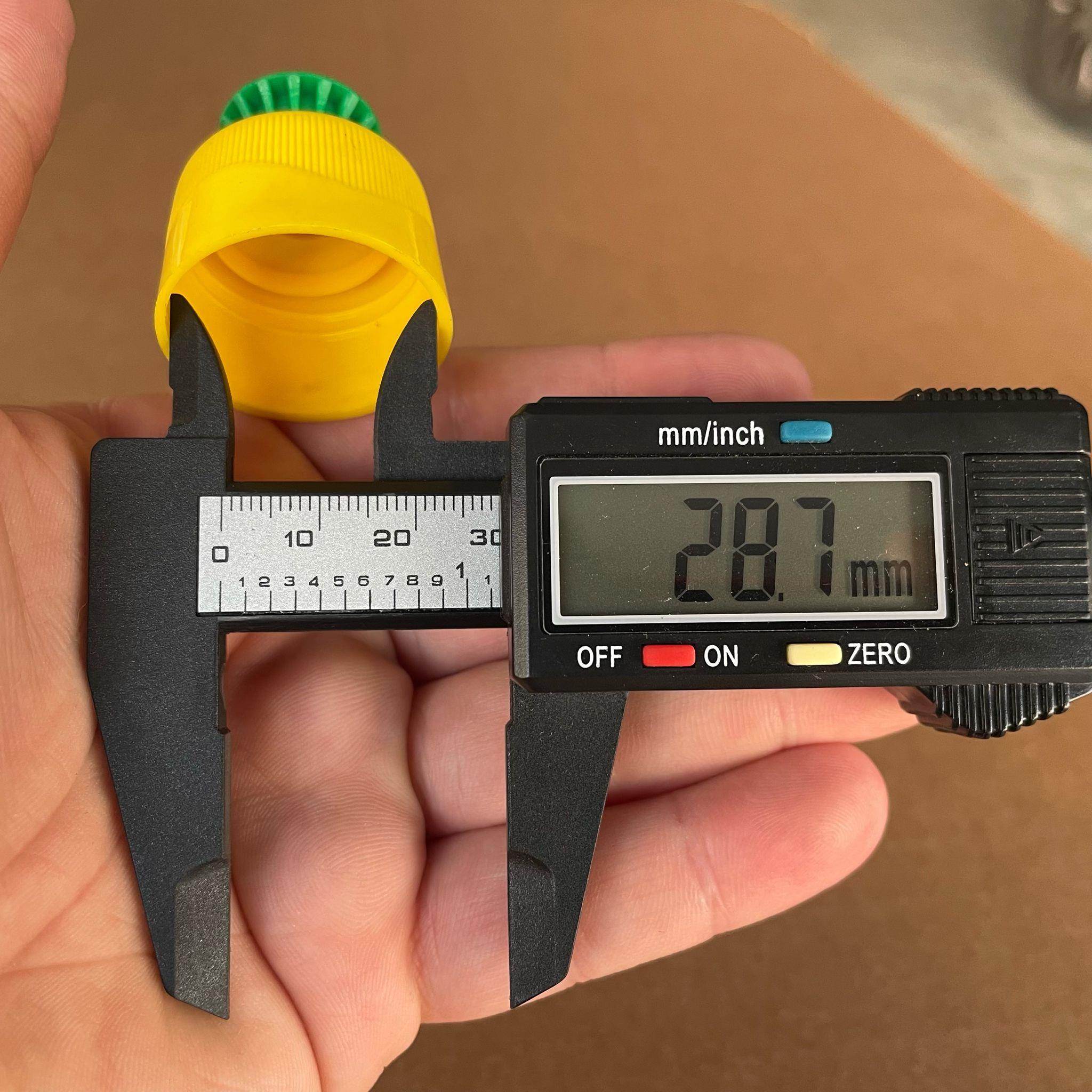 28 MM PUSH PULL KAPAK ÜSTÜ YEŞİL ALTI SARI (DETERJAN KAPAK)