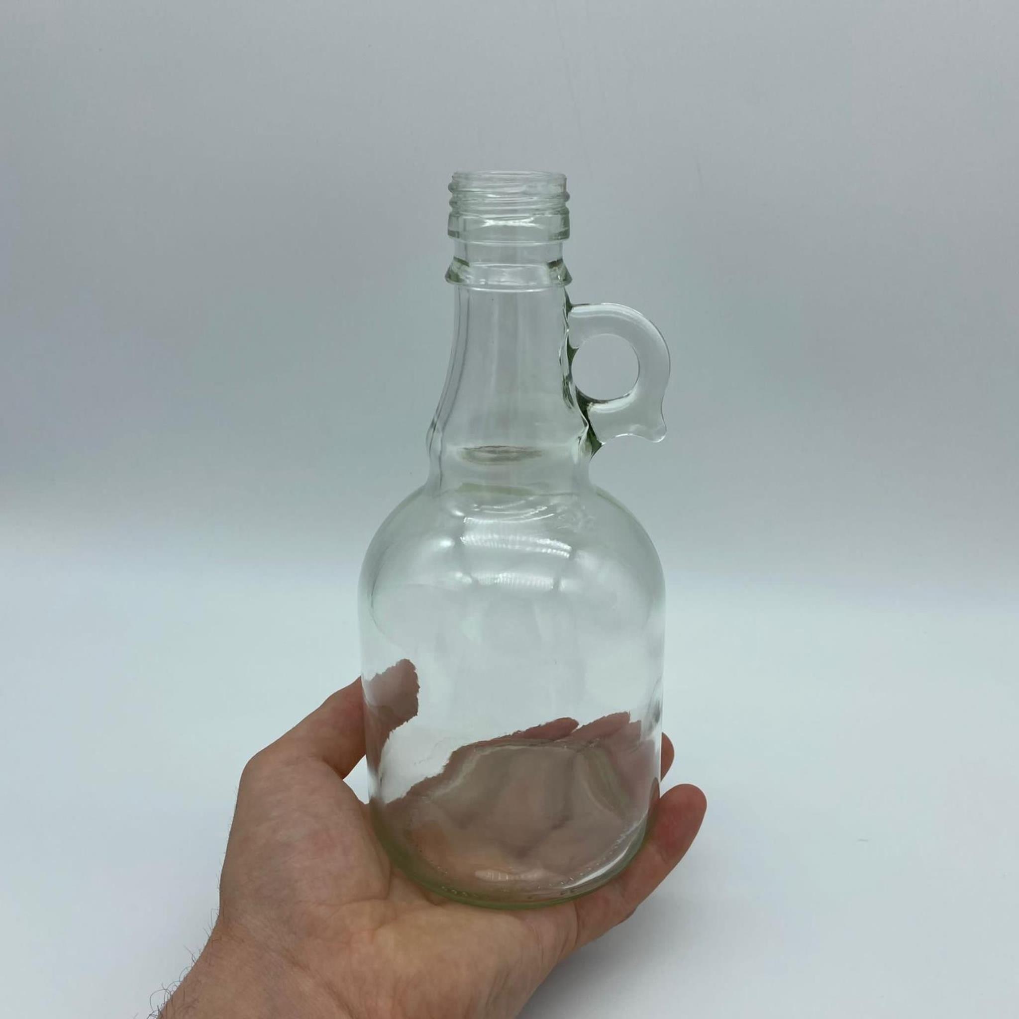 500 CC ŞEFFAF CAM KULPLU GALON ŞİŞE KAPAKSIZ (31 AĞIZ) - 500 ML KULPLU GALON ŞİŞE - ŞİŞECAM ÜRÜN KODU: 190150