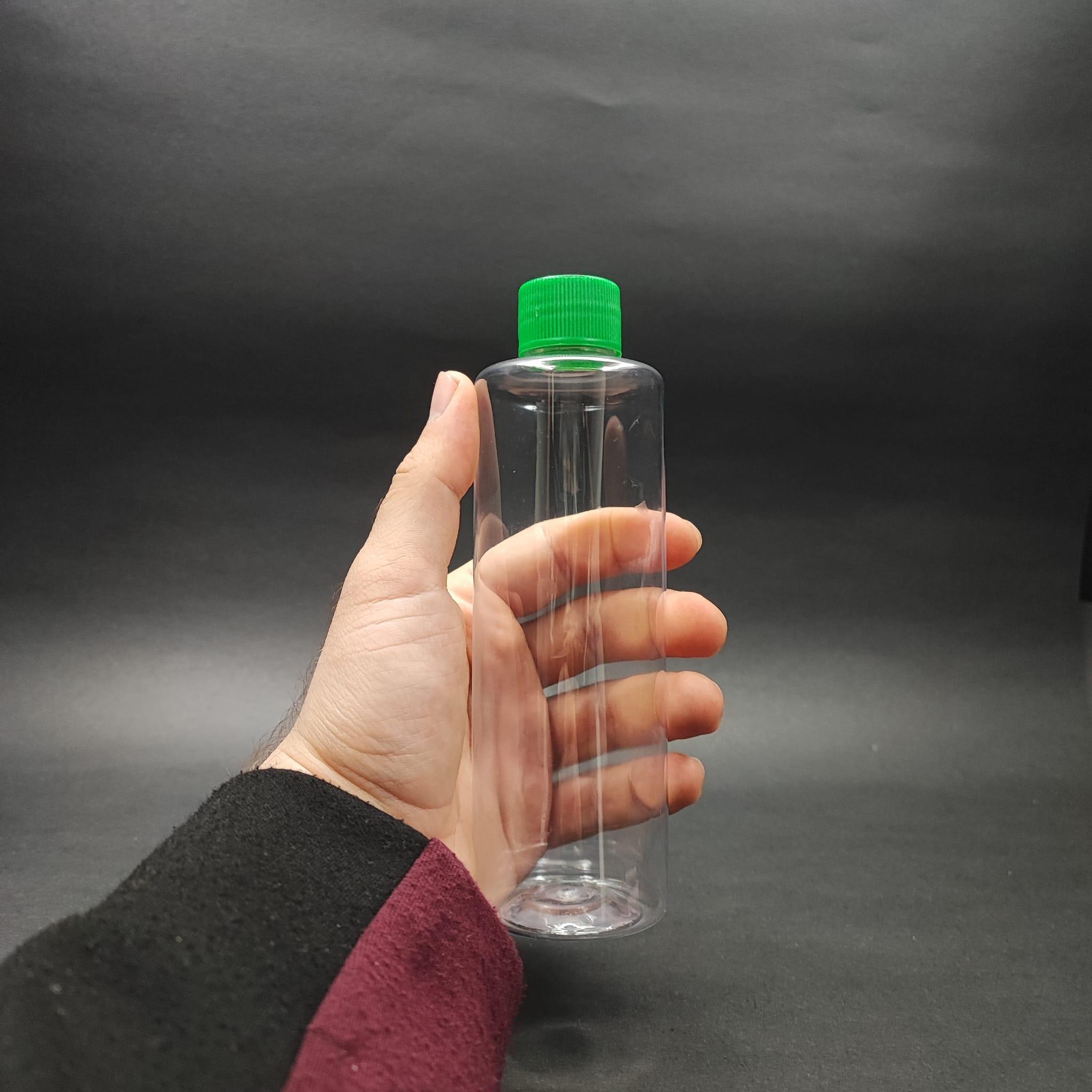 250 CC PET ŞİŞE - CONTALI YEŞİL KAPAKLI - 250 ML KAPAKLI PLASTİK ŞİŞE