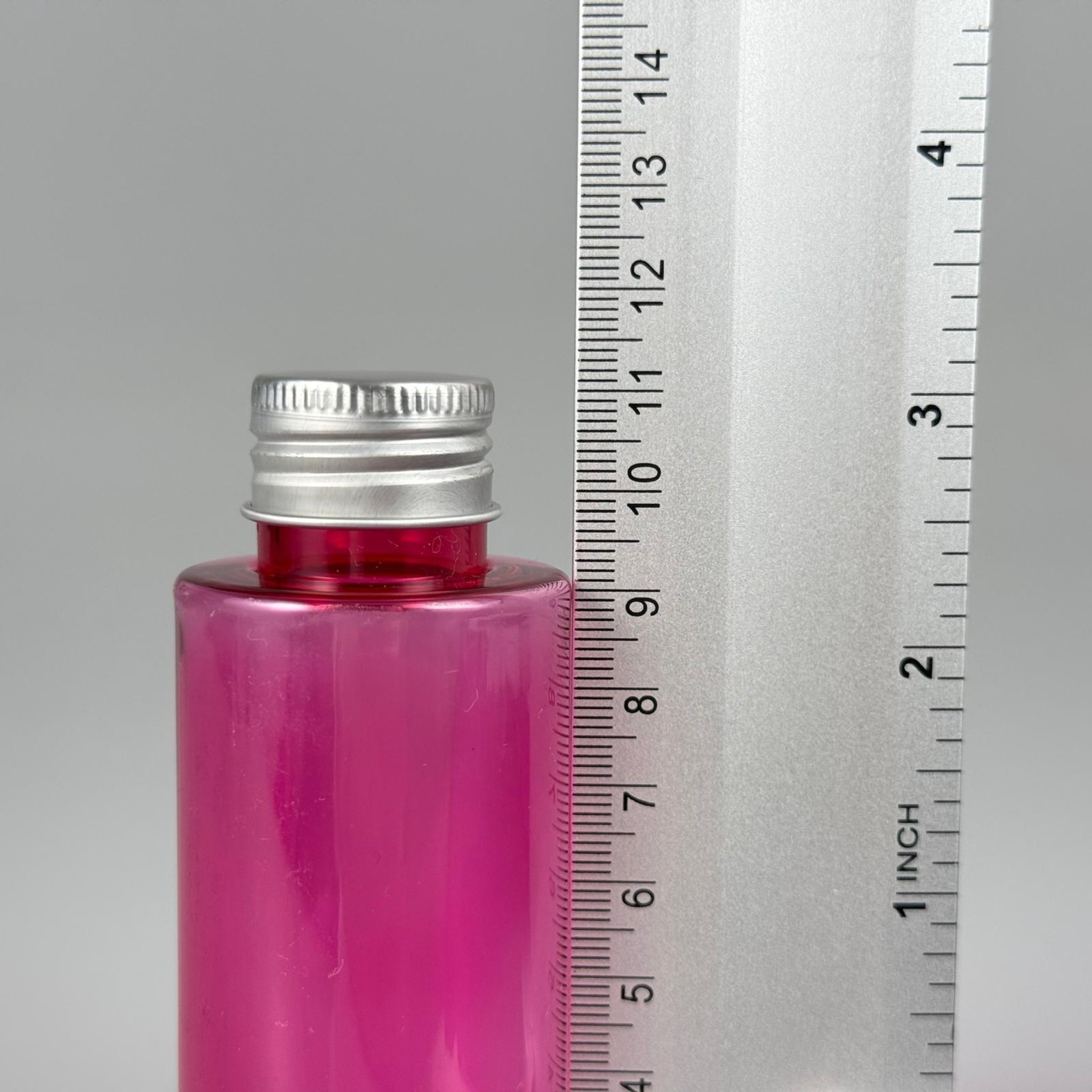 100 CC PEMBE SİLİNDİR KESKİN KÜT MODEL SERT PET ŞİŞE (17 GR - 24 AĞIZ ) + KÖPÜK CONTALI GÜMÜŞ METAL ALÜMİNYUM KAPAK TAKIM - 100 ML KAPAKLI PEMBE PET ŞİŞELER