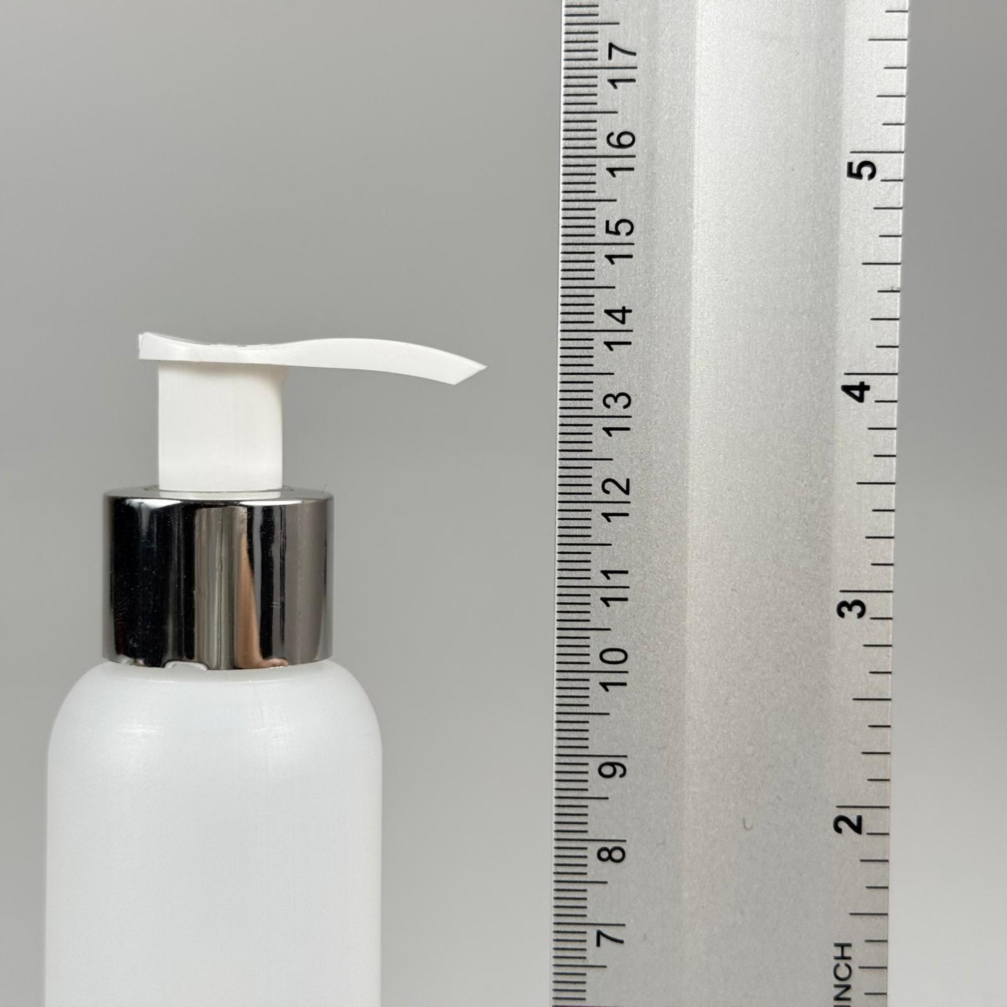 100 CC NATÜREL SERT POLİETİLEN ŞİŞE + GÜMÜŞ POMPALI ( 24 MM ) - 100 ML GÜMÜŞ POMPALI SERT POLİETİLEN ŞİŞE (YOĞUN KIVAMLI SIVILARDA TIKANMAZ)