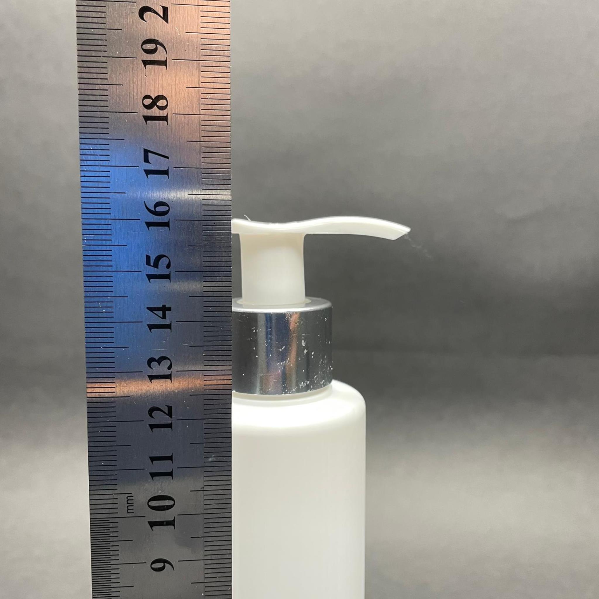 150 CC MAT BEYAZ SERT POLİETİLEN ŞİŞE - GÜMÜŞ POMPALI - 150 ML BEYAZ PLASTİK ŞİŞE (YOĞUN KIVAMLI SIVILARDA TIKANMAZ)