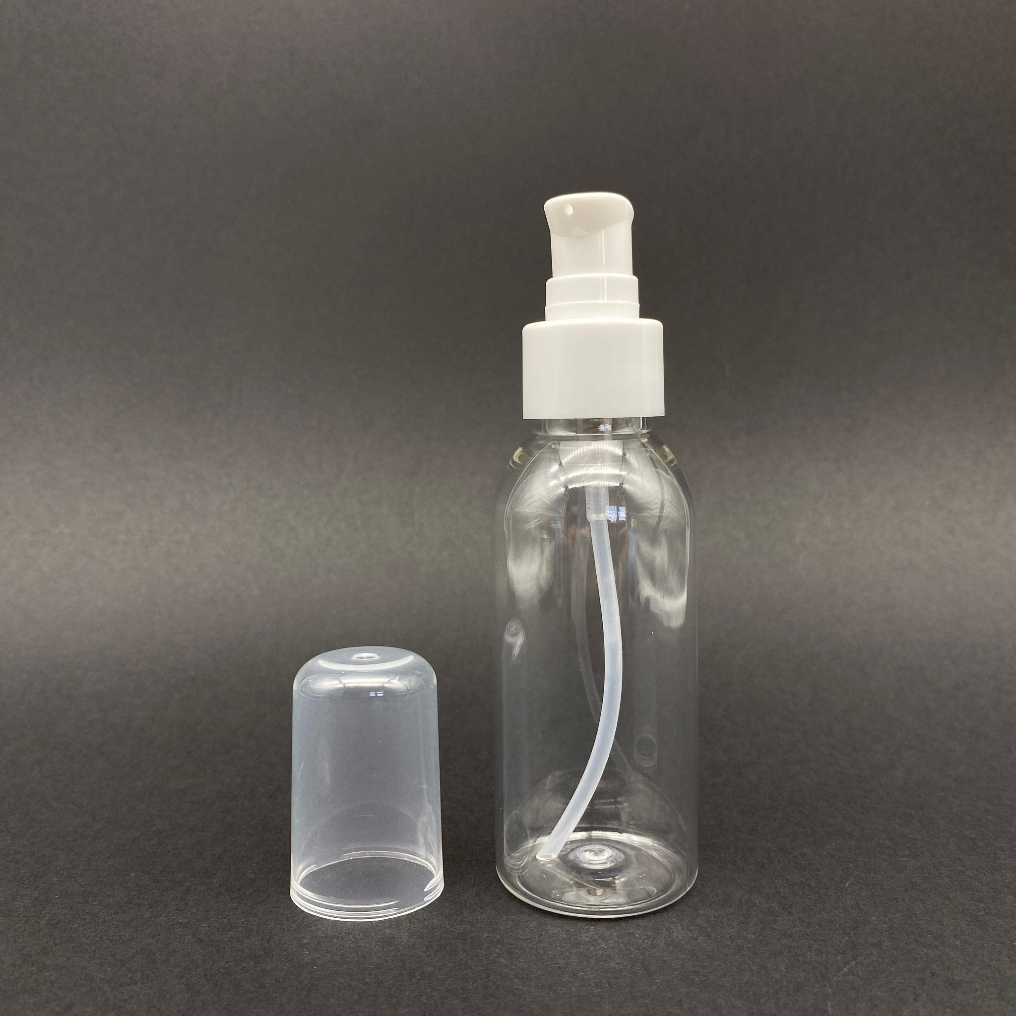 100 CC SERT PLASTİK ŞİŞE BEYAZ LOSYON POMPALI TAKIM - 100 ML POMPALI PET ŞİŞE