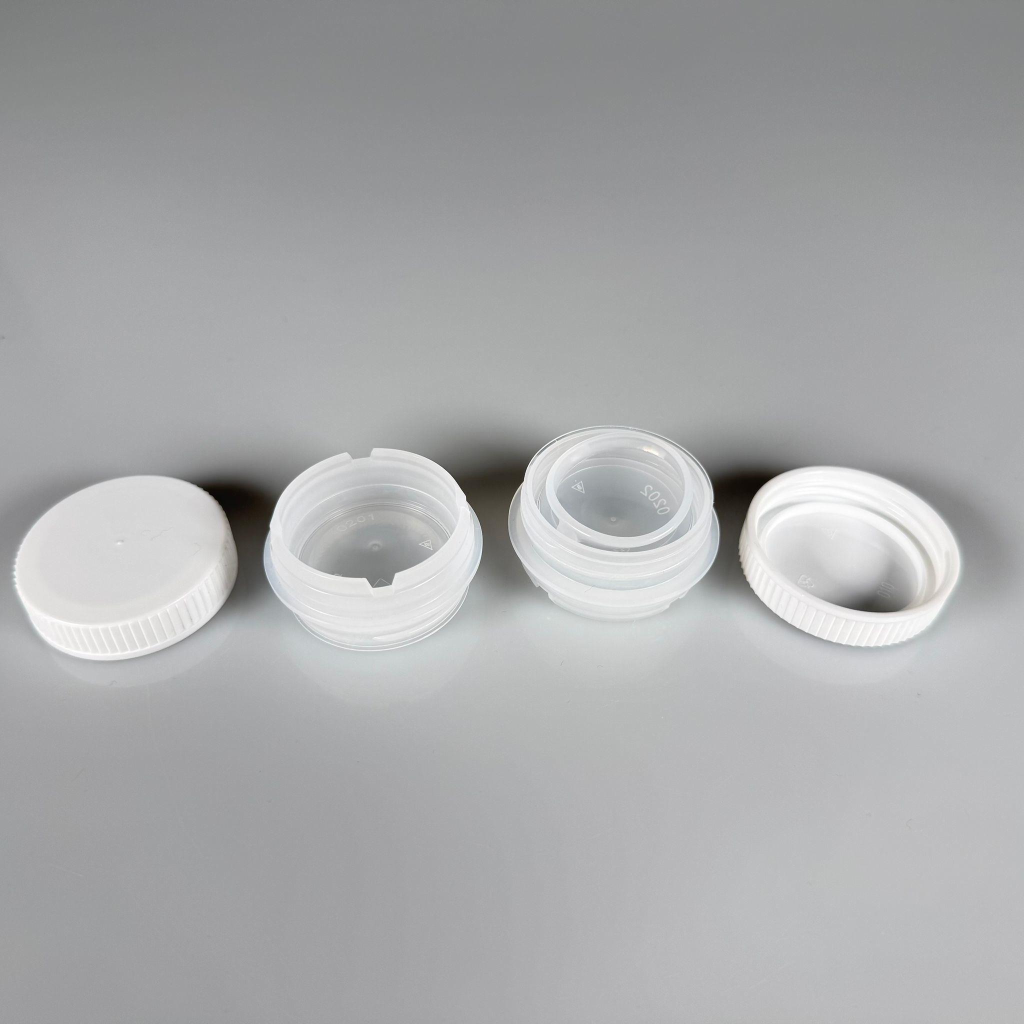 42 MM BEYAZ TENEKE KAPAK - (42 MM DELME ÇAPI OLAN TENEKELER İÇİN VİDALI TENEKE KAPAĞI) VUP / SK43 BERİCAP