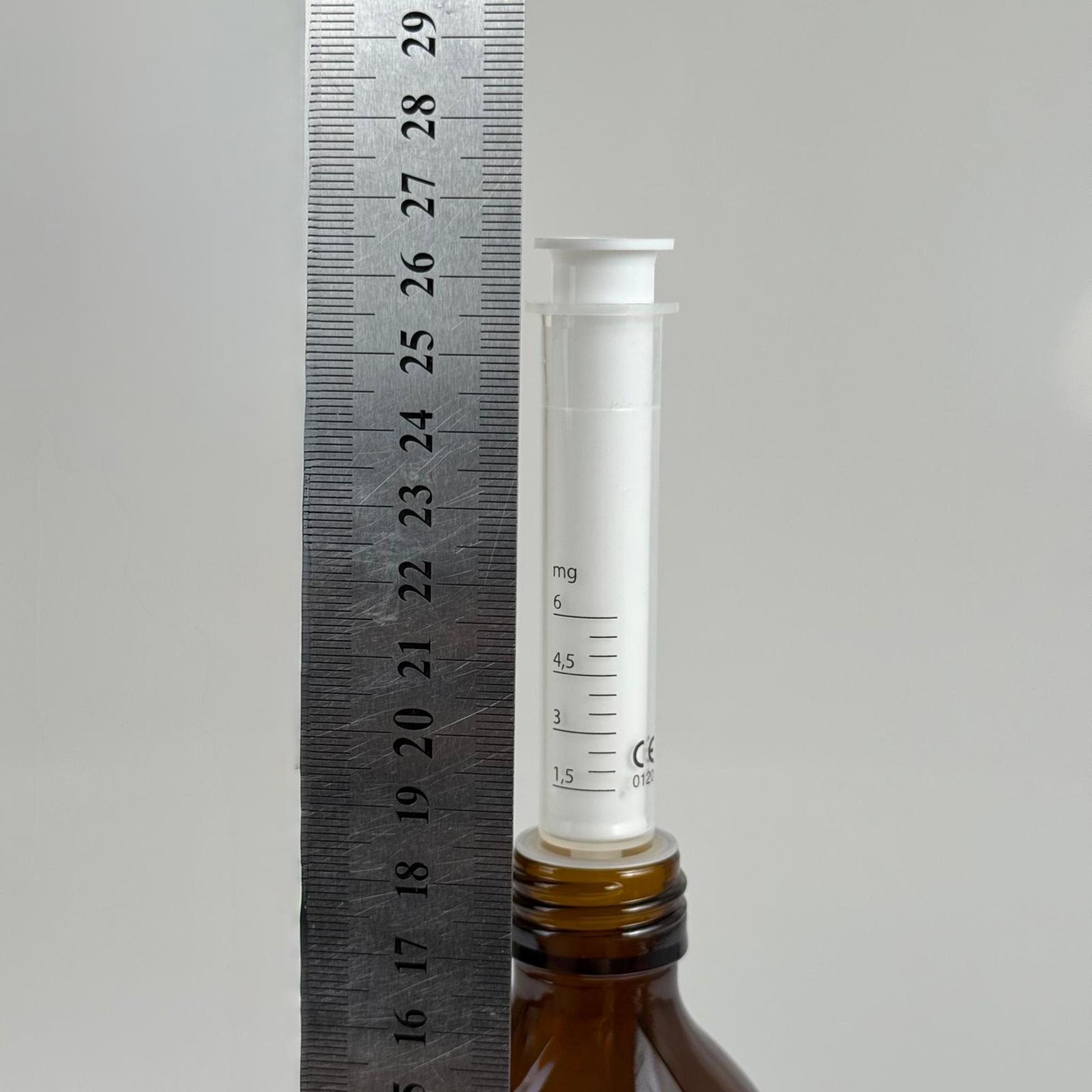 500 ML CAM ECZA ŞİŞESİ + 6 ML DOZAJ PİPETİ + DOZAJ TIPASI + CONTALI PLASTİK KAPAK TAKIM