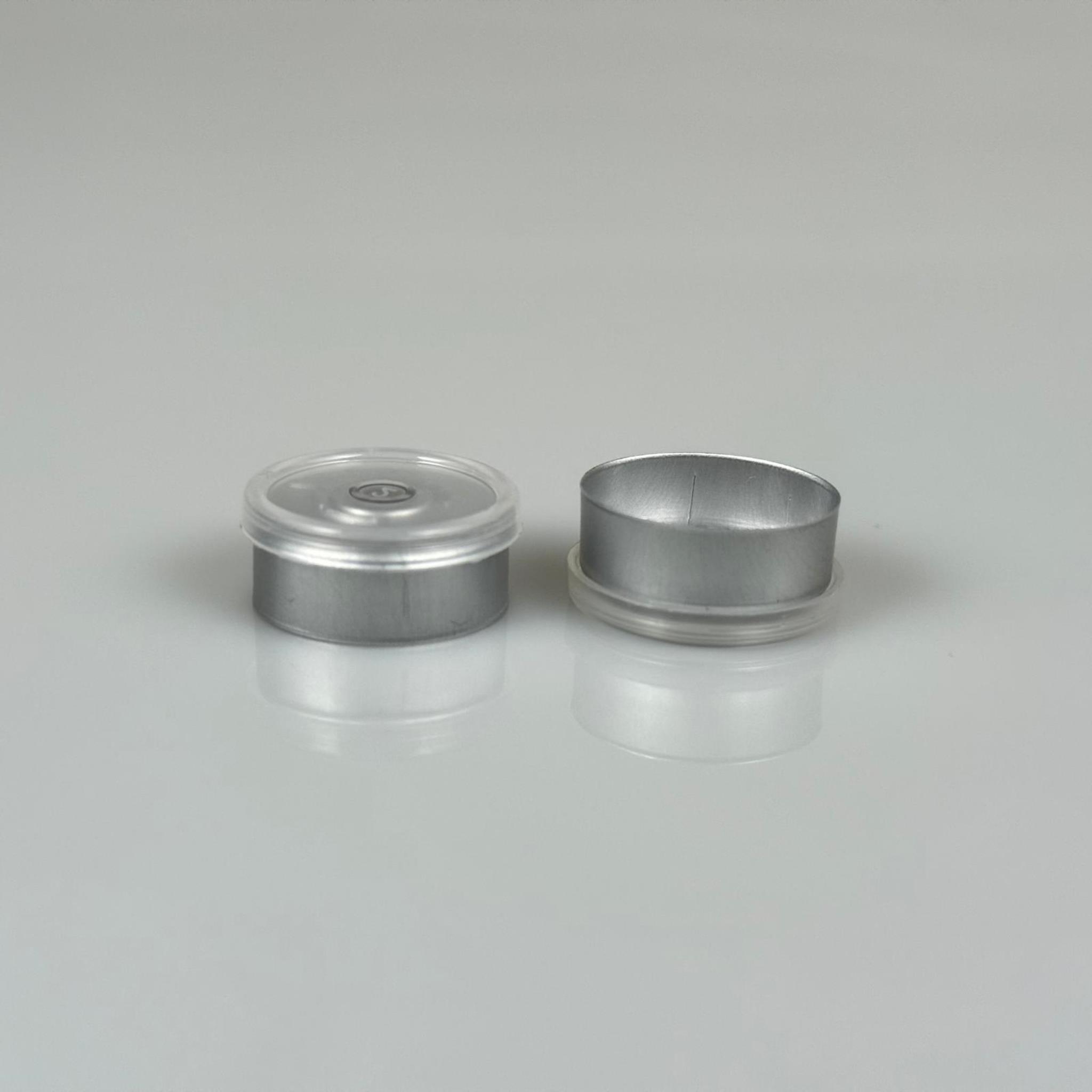 20 MM TEAR - OFF YIRTMALI PENİSİLİN ALÜMİNYUM FLAKON YIRTMAÇ KAPAK ÜSTÜ ŞEFFAF