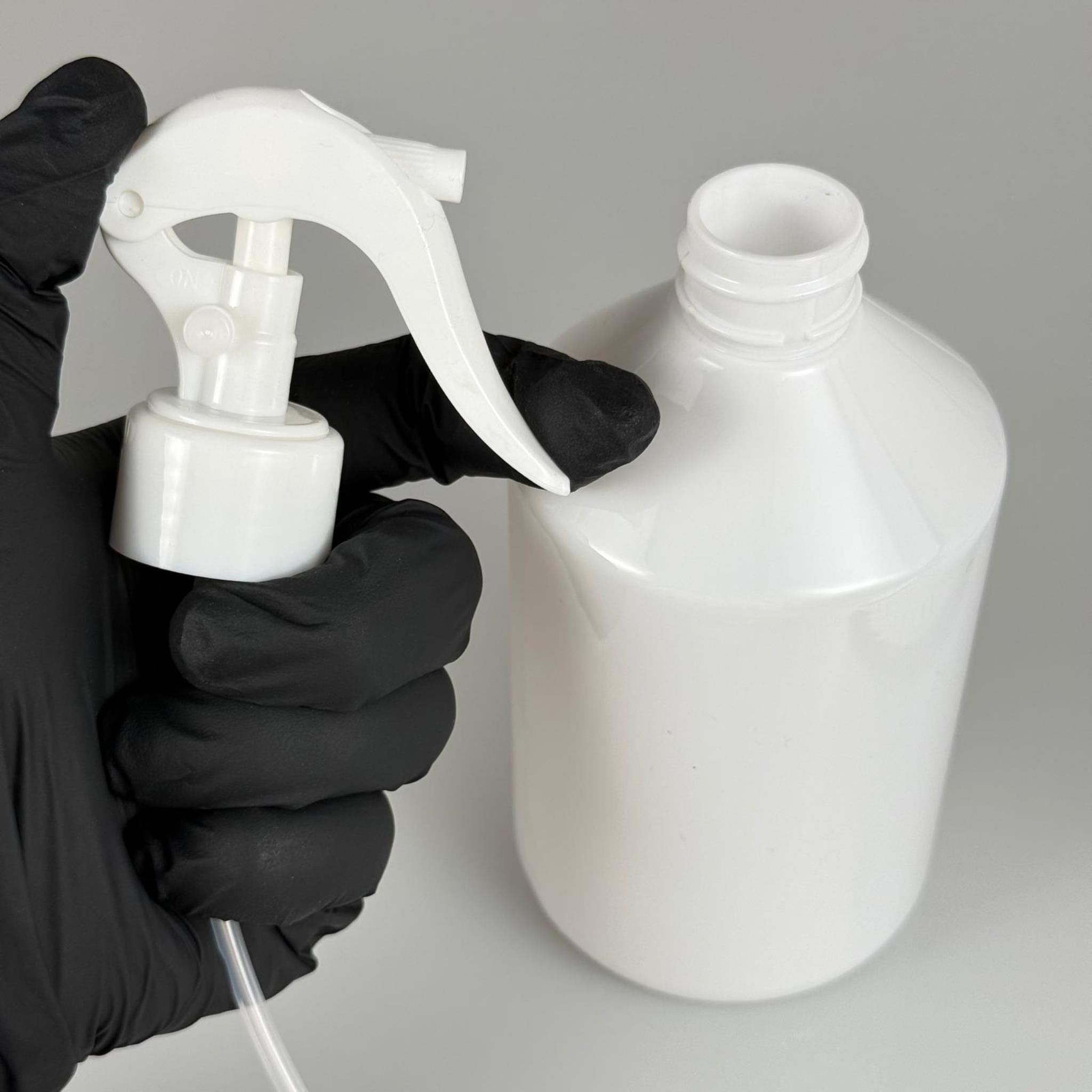 500 CC BEYAZ PET ŞİŞE - 500 ML BEYAZ PLASTİK ŞİŞE BEYAZ TRİGER SPREYLİ