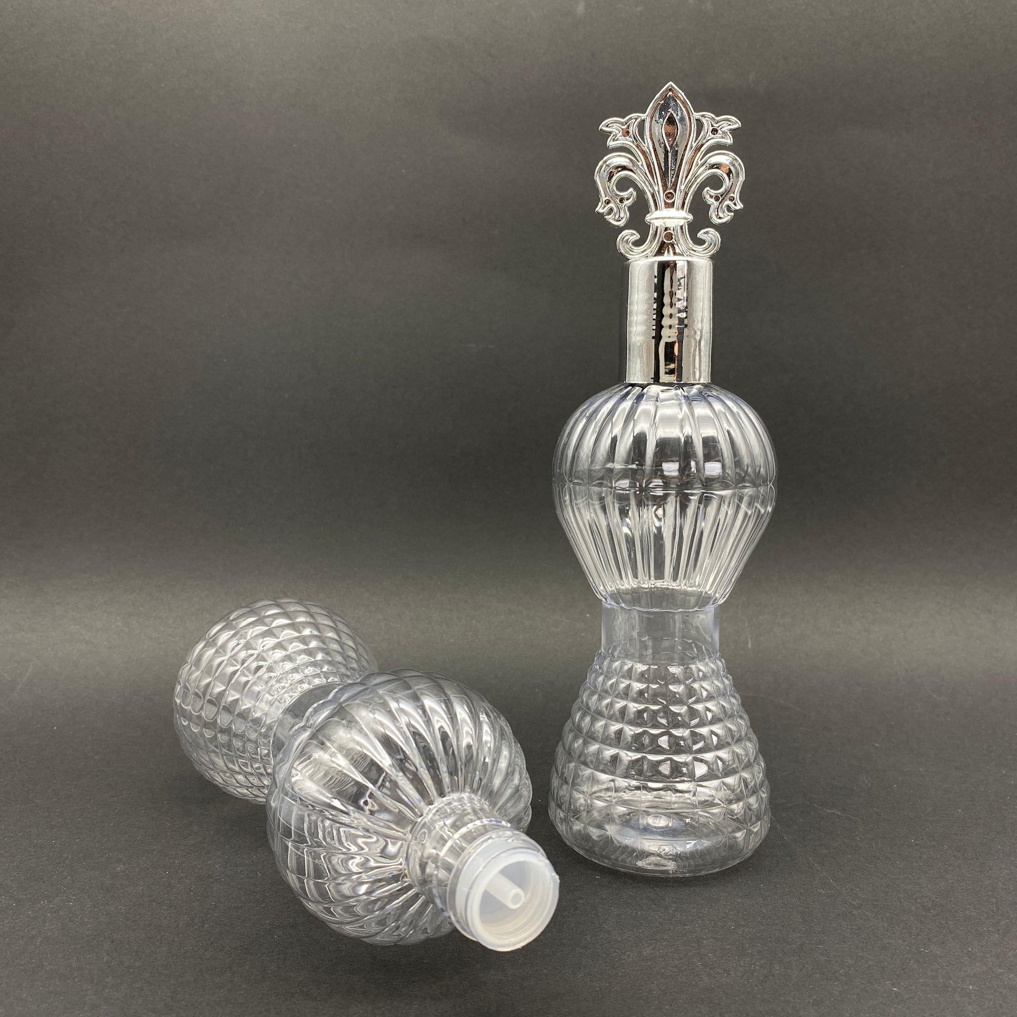 300 CC PIRLANTA KOLONYA ŞİŞESİ - CAMPET - GÜMÜŞ OSMANLI KAPAKLI KOLONYA TIPALI - 300 ML CAMPET KOLONYA ŞİŞESİ