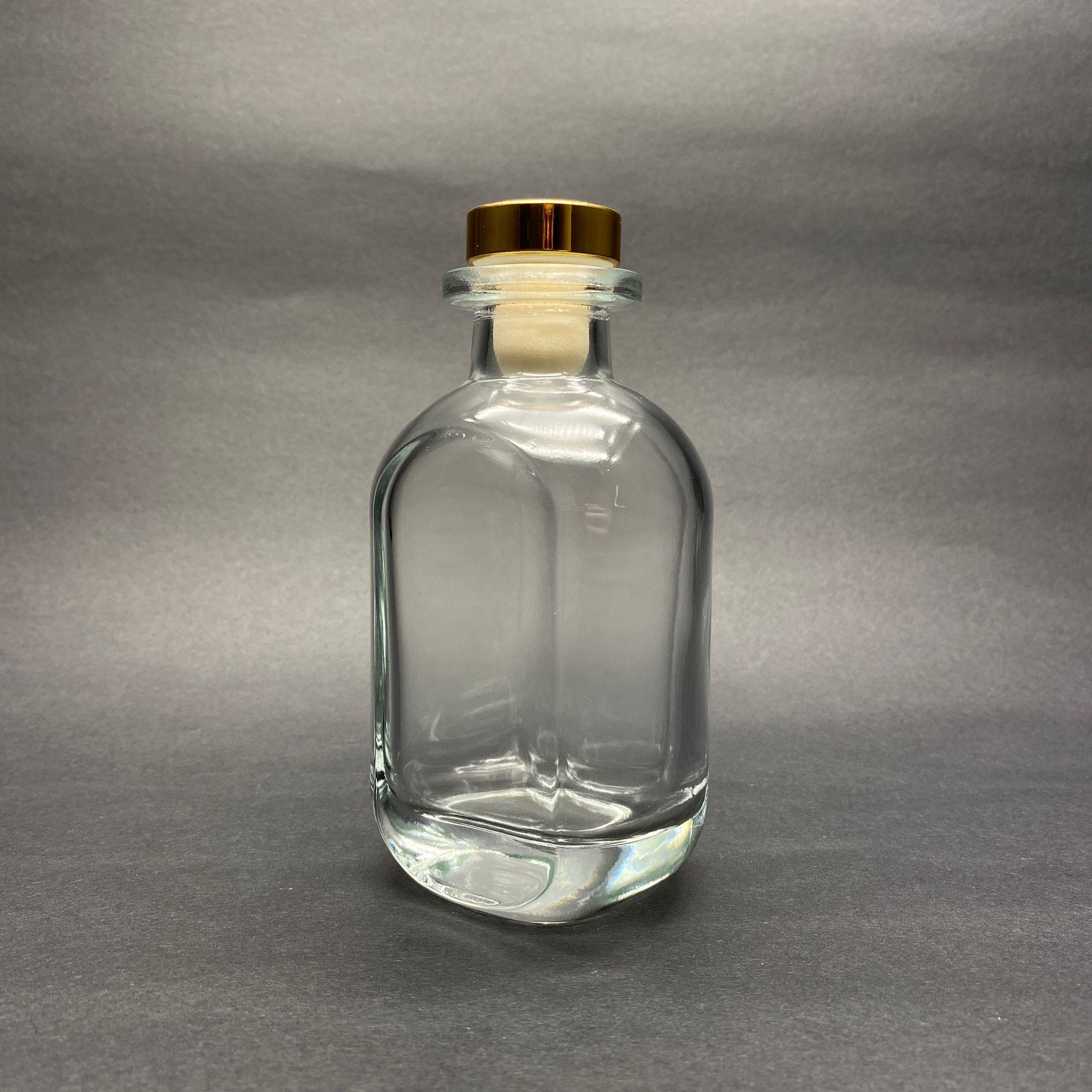 150 CC CAM BAMBU ODA KOKUSU ŞİŞESİ - 150 ML DİFFUSER CAM ŞİŞE + GOLD MANTAR TIPA + 3 ADET 24 CM FİBER BAMBU ÇUBUK
