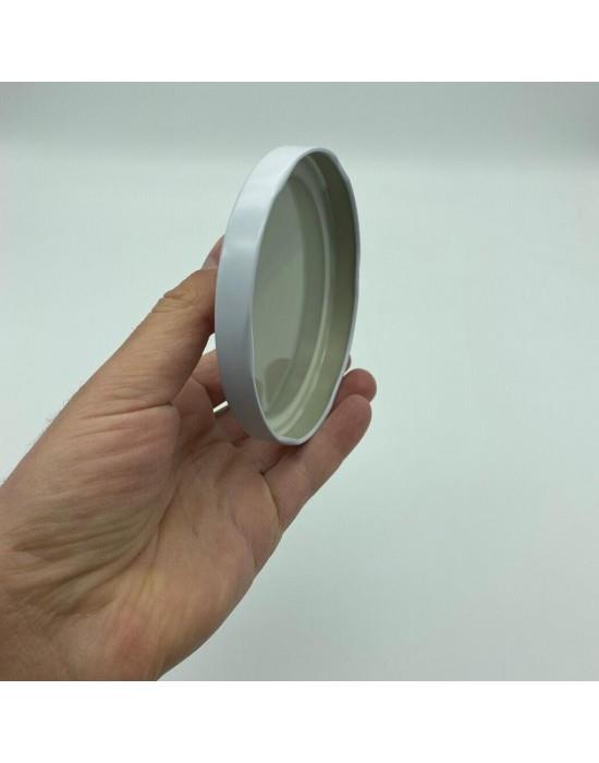 100 MM TWİST-OFF BEYAZ METAL KAPAK SİLGAN