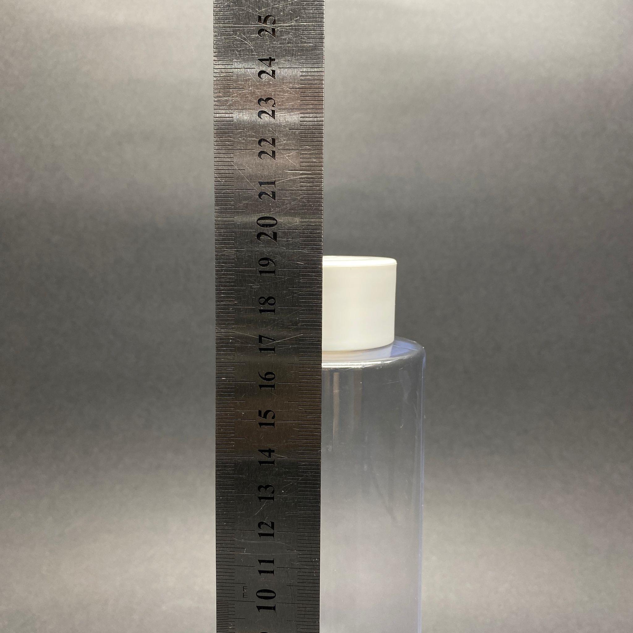 400 CC KÜT BOYUNLU SİLİNDİR PET ŞİŞE (30 GR) - BEYAZ GENİŞ KOLONYA KAPAKLI + KOLONYA TIPALI - 400 ML PLASTİK ŞİŞE - ŞEFFAF