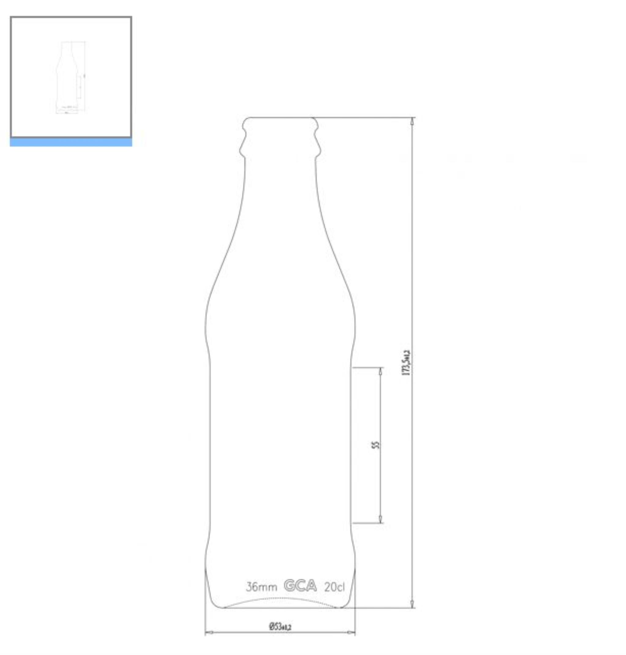 250 CC ŞEFFAF CAM GAZOZ ŞİŞESİ KAPAKSIZ (26 AĞIZ) - 250 ML SODA ŞİŞESİ - TAÇ KAPAK UYUMLU