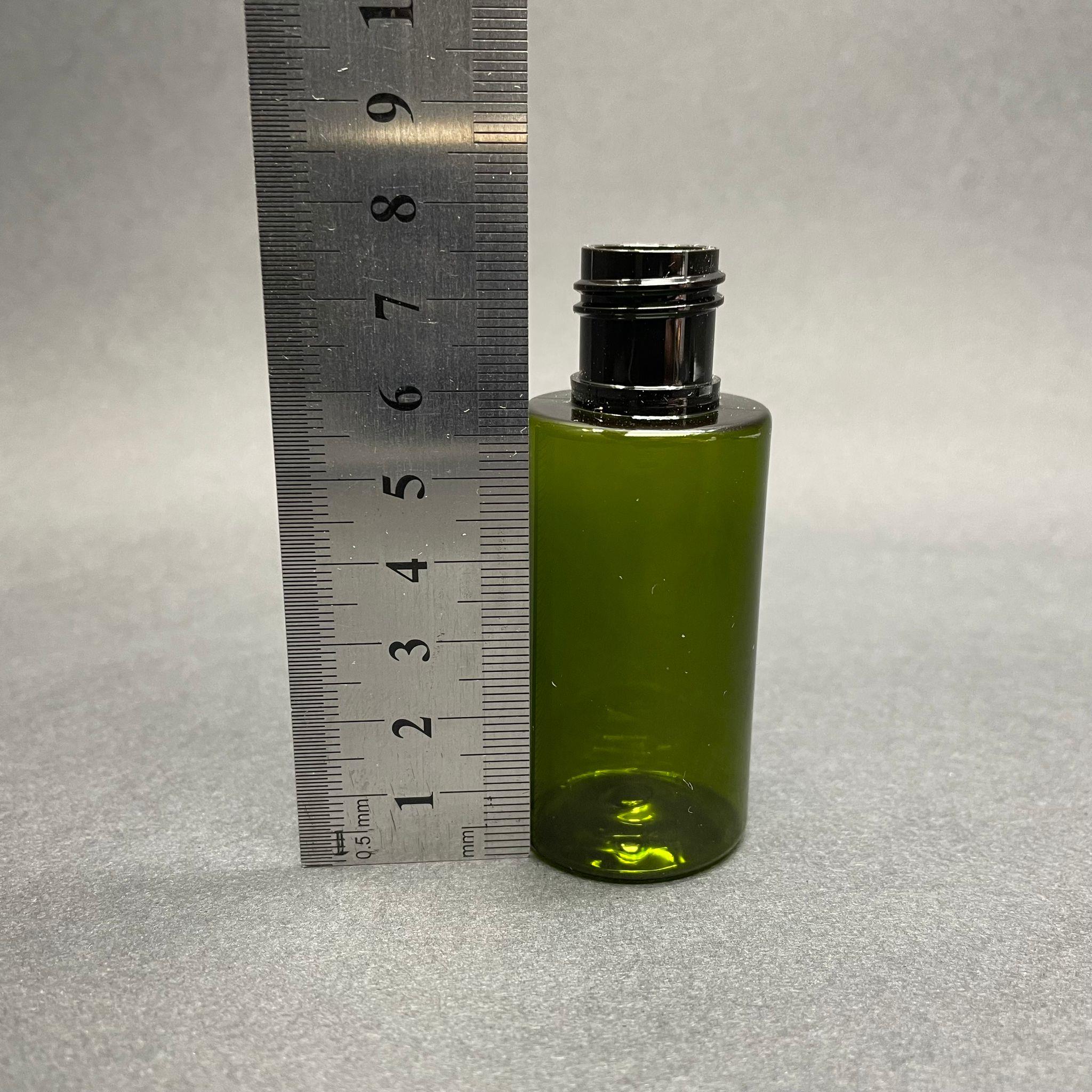 35 CC PET ŞİŞE YEŞİL - KAPAKSIZ 18 AĞIZ - 35 ML PLASTİK BUKLET ŞİŞE UZUN