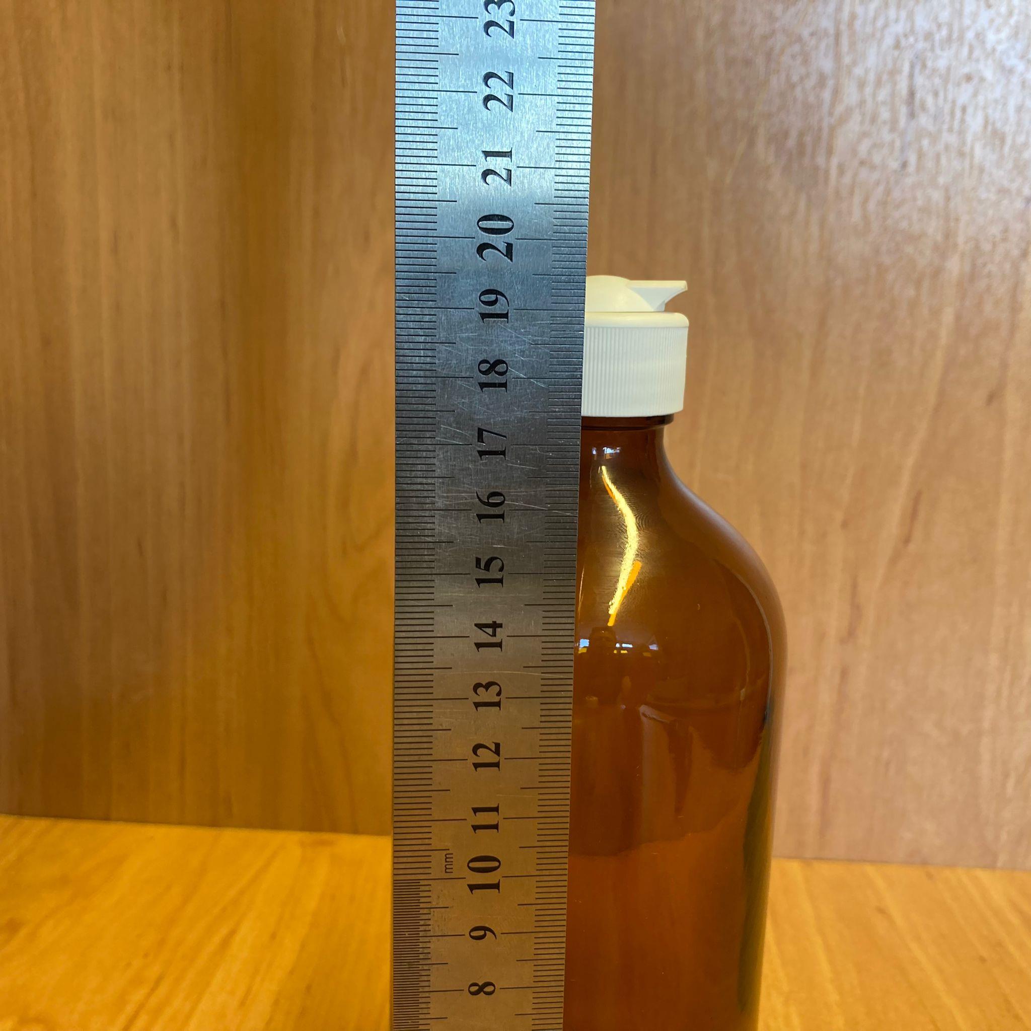 500 CC AMBER TOMBUL CAM ŞİŞE - BEYAZ AKITICILI FLİPTOP KAPAKLI - 500 ML KAHVERENGİ BOŞ ŞURUP ŞİŞESİ - AÇILIR KAPANIR KAPAKLI