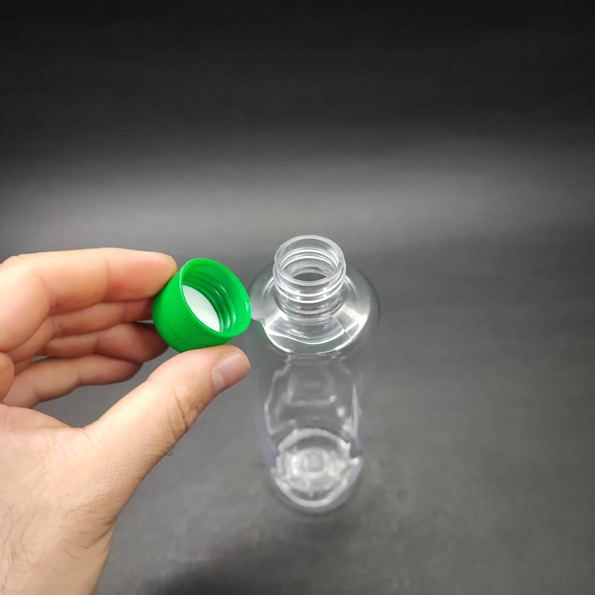 250 CC PET ŞİŞE - CONTALI YEŞİL KAPAKLI - 250 ML KAPAKLI PLASTİK ŞİŞE
