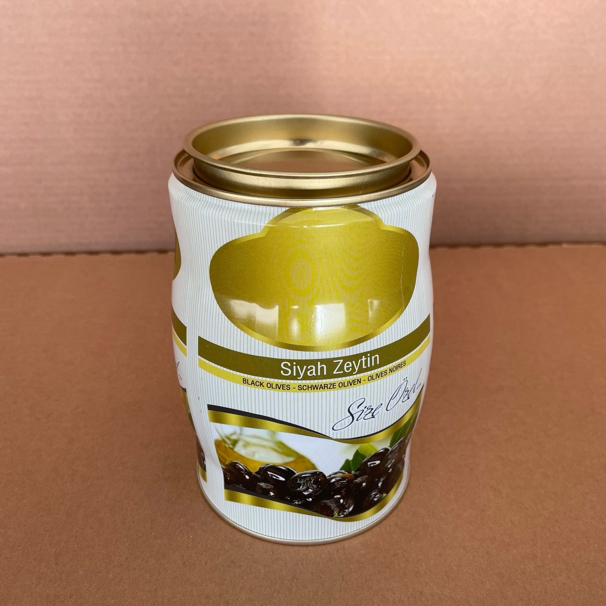 1 KG ZEYTİN TENEKESİ - BASKILI - 1 KİLO ZEYTİN TENEKESİ