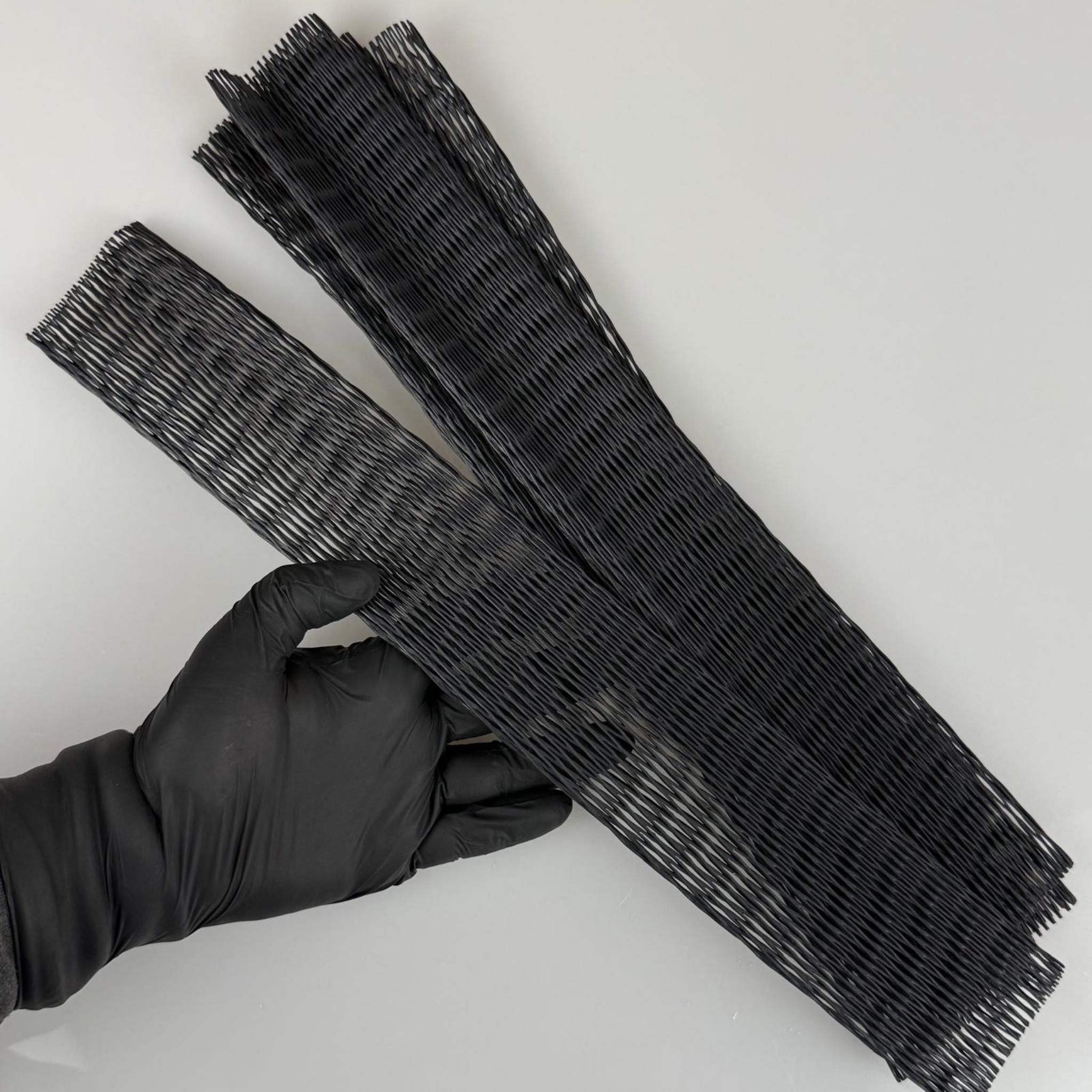 KORUMA FİLESİ - 40 CM  SİYAH - ŞİŞE KORUMA FİLESİ - PARÇA KORUYUCU FİLE - CAM ŞİŞE KORUMA FİLESİ - 50 li PAKET