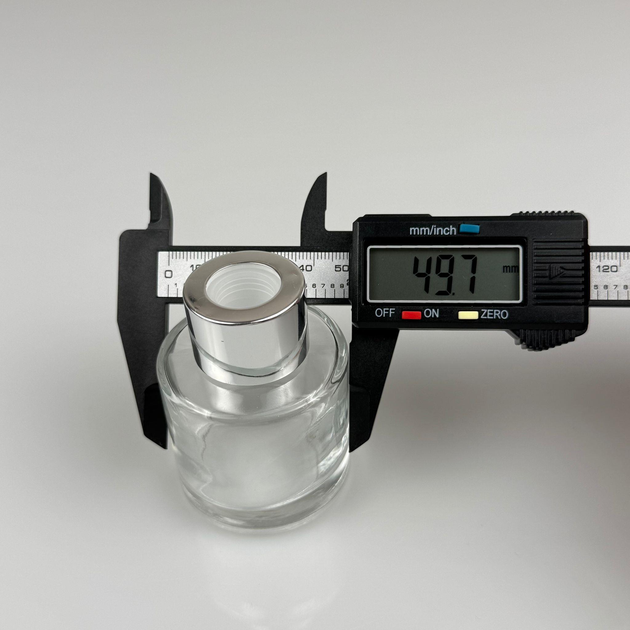 50 CC SİLİNDİR BAMBU CAM BAMBU ODA KOKUSU ŞİŞESİ - 50 ML YUVARLAK BAMBU ODA KOKUSU ŞİŞESİ - DİFÜZÖR ŞİŞE- CAM ŞİŞE + GÜMÜŞ METAL KAPAK + PLASTİK TIPA