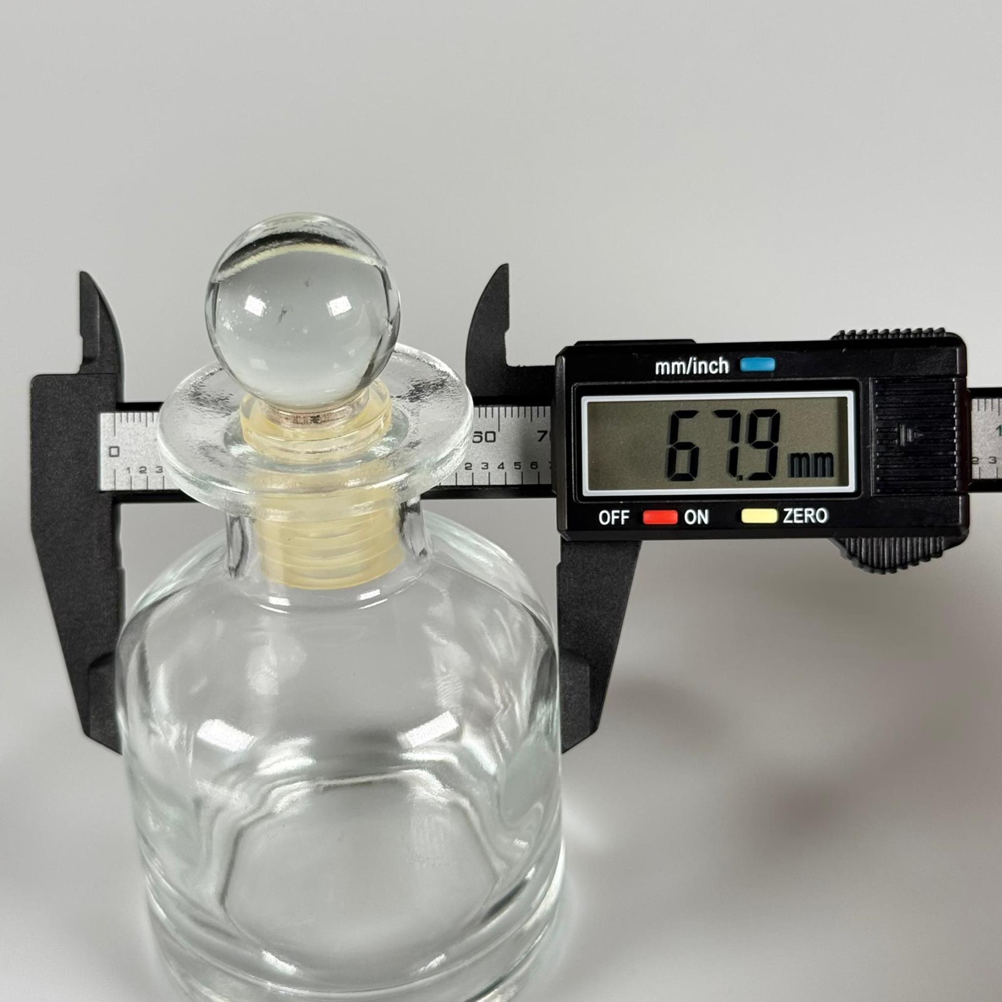150 CC ŞEFFAF SİLİNDİR BAMBU CAM ESANS ŞİŞESİ - 150 ML KOKU, ESANS, PARFÜMERİ ŞİŞESİ - CAM TIPALI TAKIM