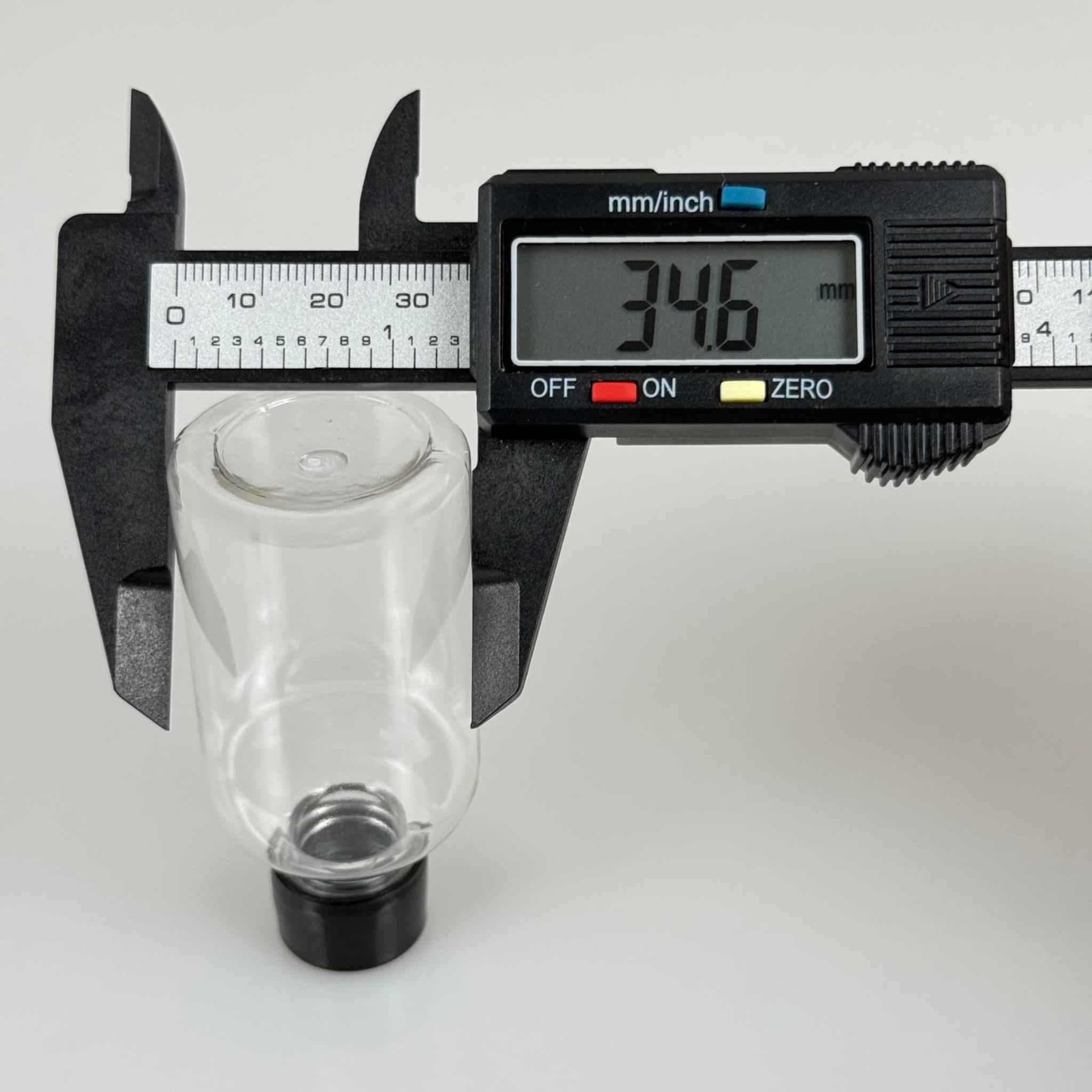 40 ML CONTALI KAPAKLI PET ŞİŞE - 40 CC SİYAH KAPAKLI TOMBUL PLASTİK ŞİŞE