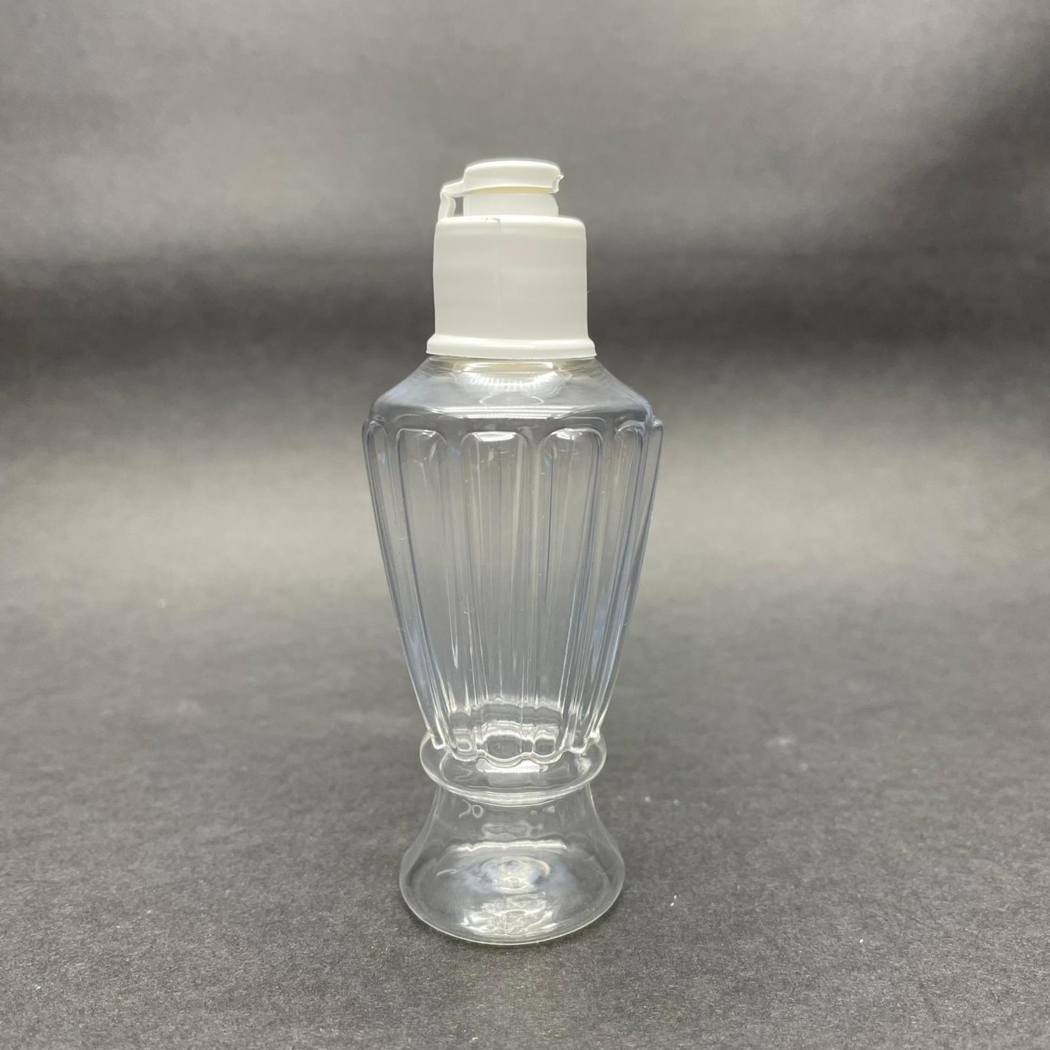 50 CC MİNİ VAZO HÜRREM KOLONYA ŞİŞESİ - YENİ BEYAZ FLİPTOP KAPAKLI - 50 ML AKITICILI CAMPET PLASTİK KOLONYA ŞİŞESİ
