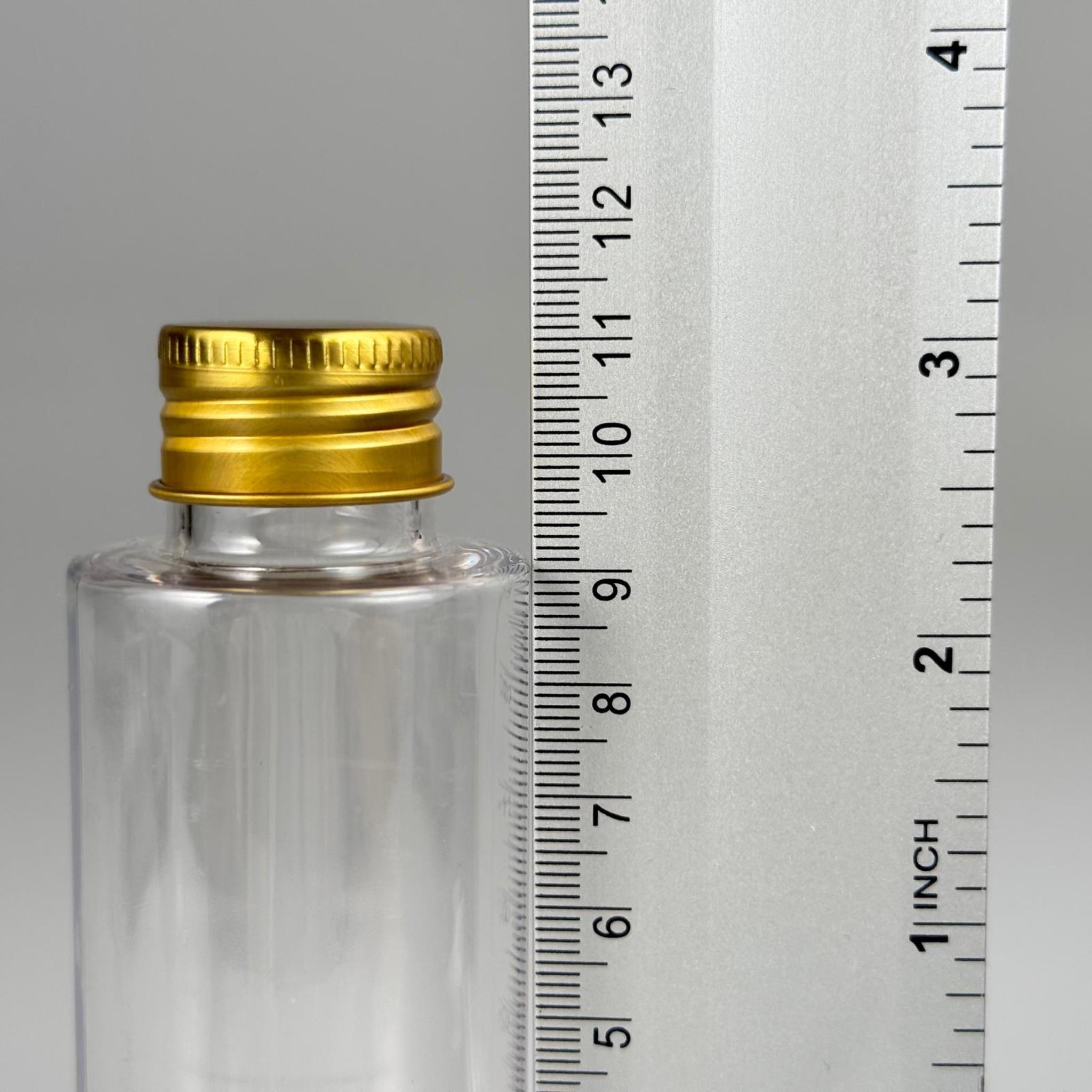 100 CC SİLİNDİR KESKİN KÜT MODEL SERT (17 GR) PET ŞİŞE 24 AĞIZ + KÖPÜK CONTALI GOLD METAL ALÜMİNYUM KAPAK TAKIM - 100 ML KAPAKLI PLASTİK ŞİŞELER