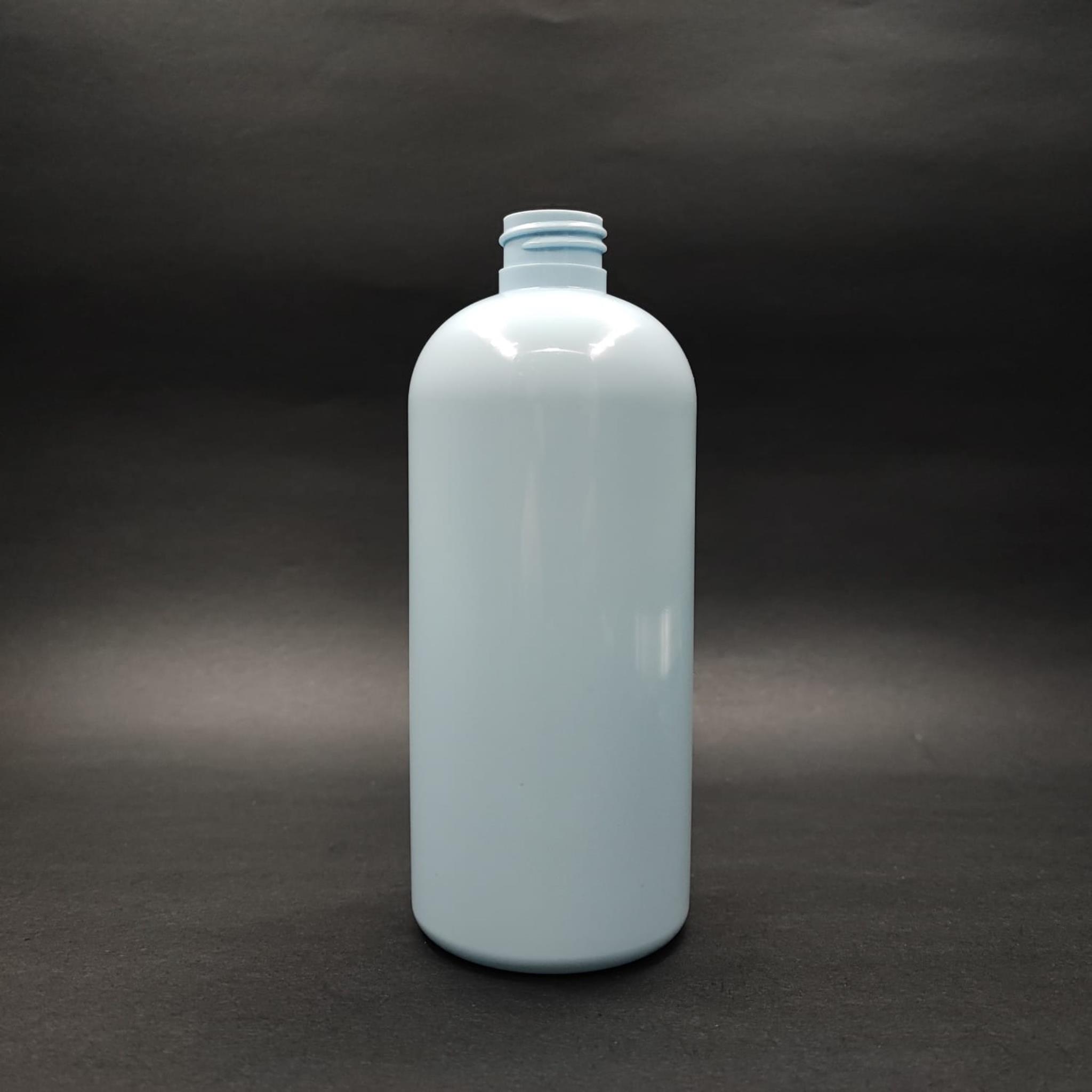 400 CC OVAL BOYUNLU SİLİNDİR PET ŞİŞE (30 GR) - KAPAKSIZ 24 AĞIZ - 400 ML PLASTİK ŞİŞE - BEBEK MAVİSİ