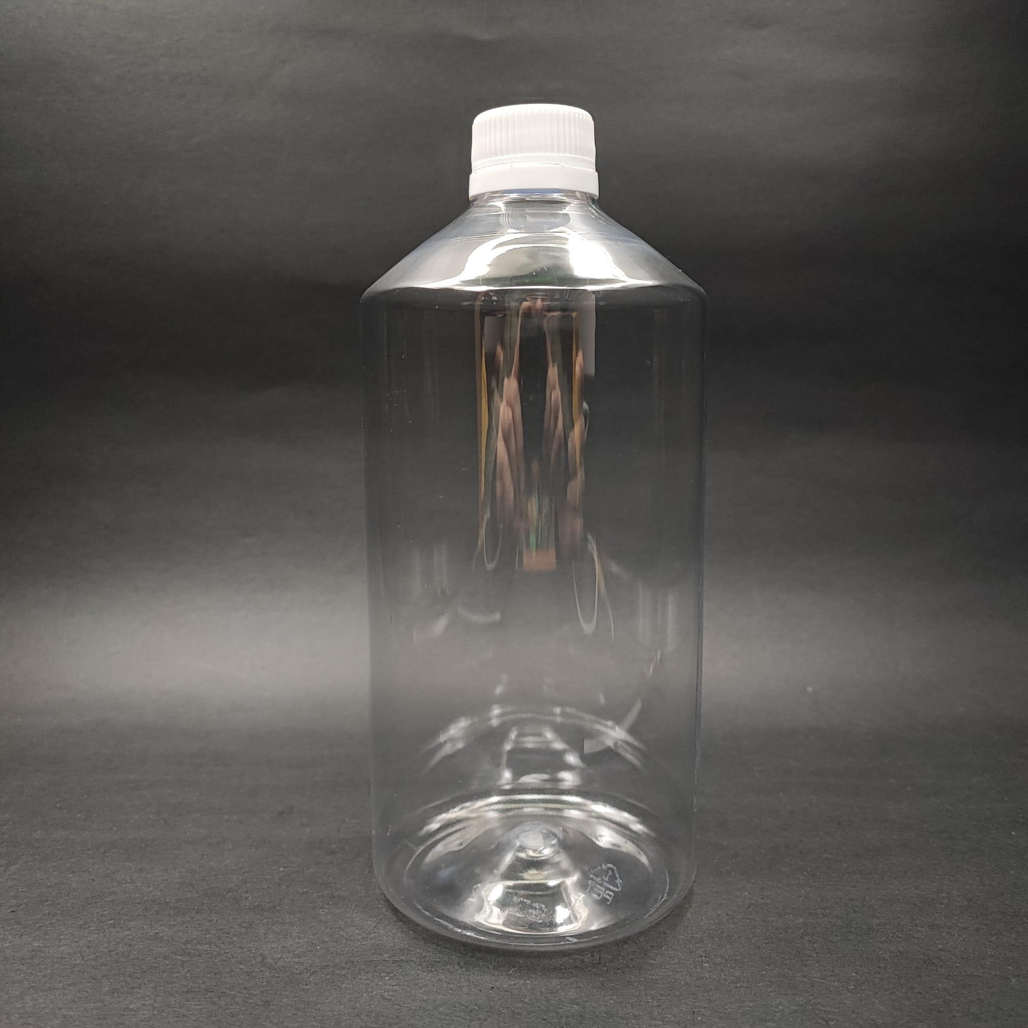 950 CC DÜZ MODEL PET ŞİŞE KÜT BOYUNLU  BEYAZ  KİLİTLİ KAPAKLI - 950 ML KAPAKLI PET ŞİŞE