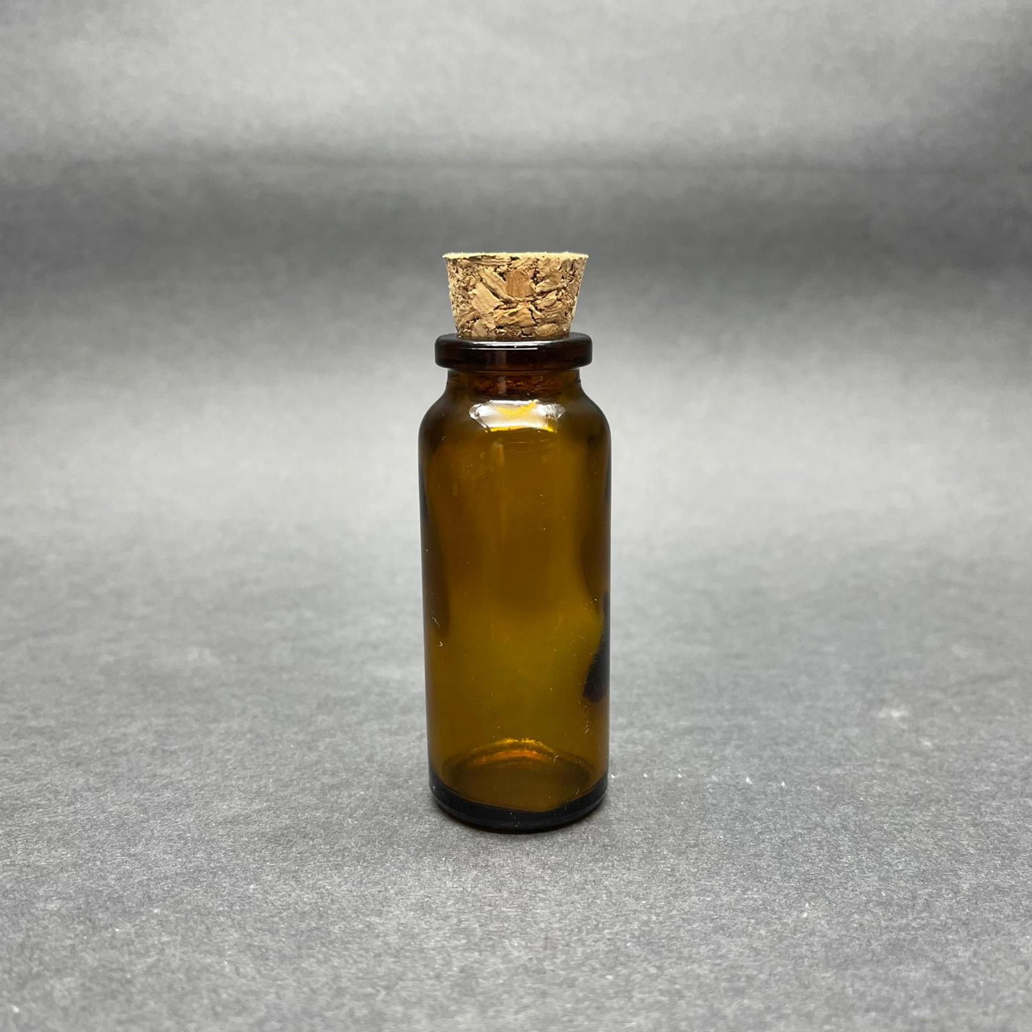 15 CC AMBER MANTAR TIPALI CAM ŞİŞE - KAHVERENGİ MANTAR TIPALI CAM ŞİŞE 15 ML