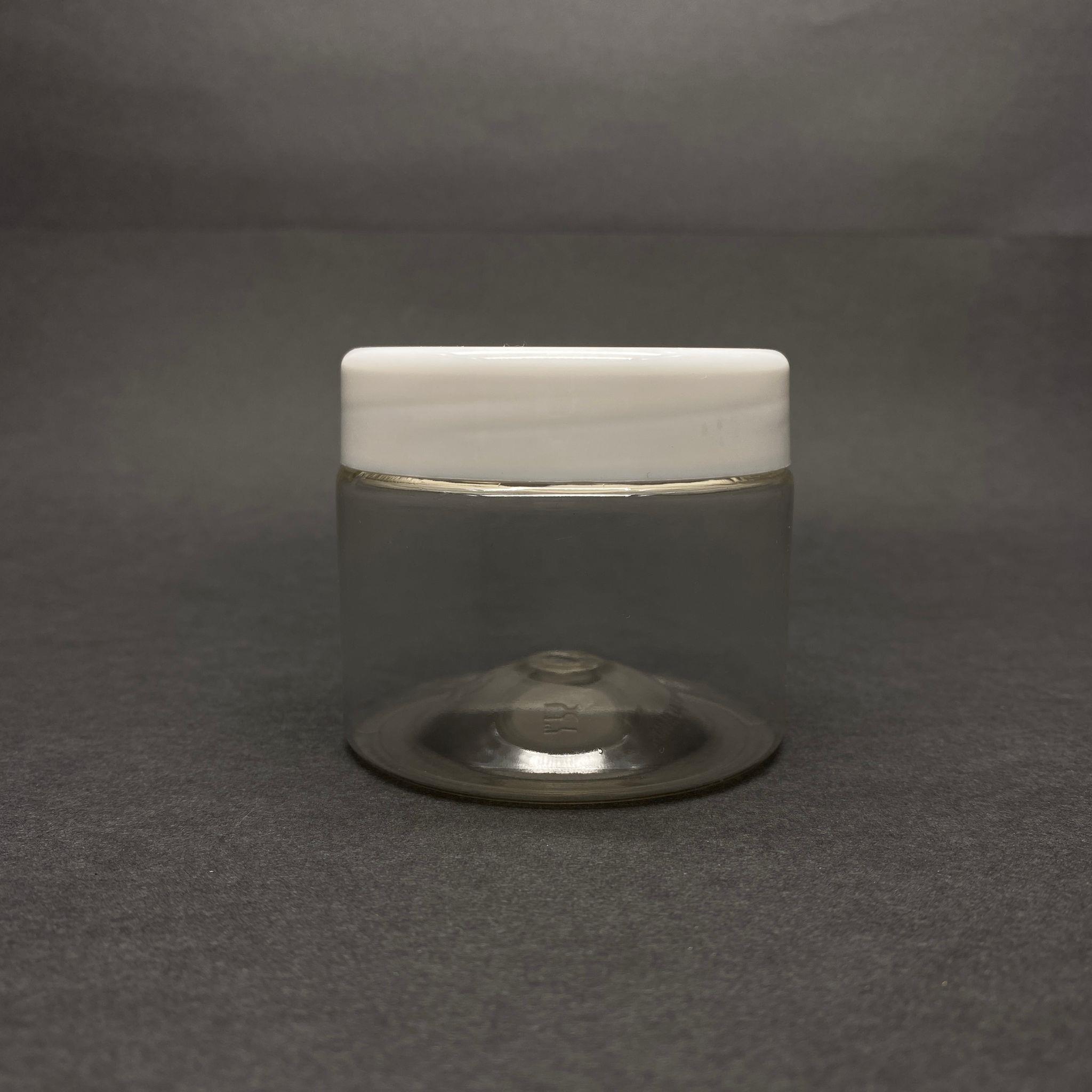 100 CC PET KAVANOZ - BEYAZ PLASTİK KAPAKLI - 100 ML PLASTİK KAVANOZ