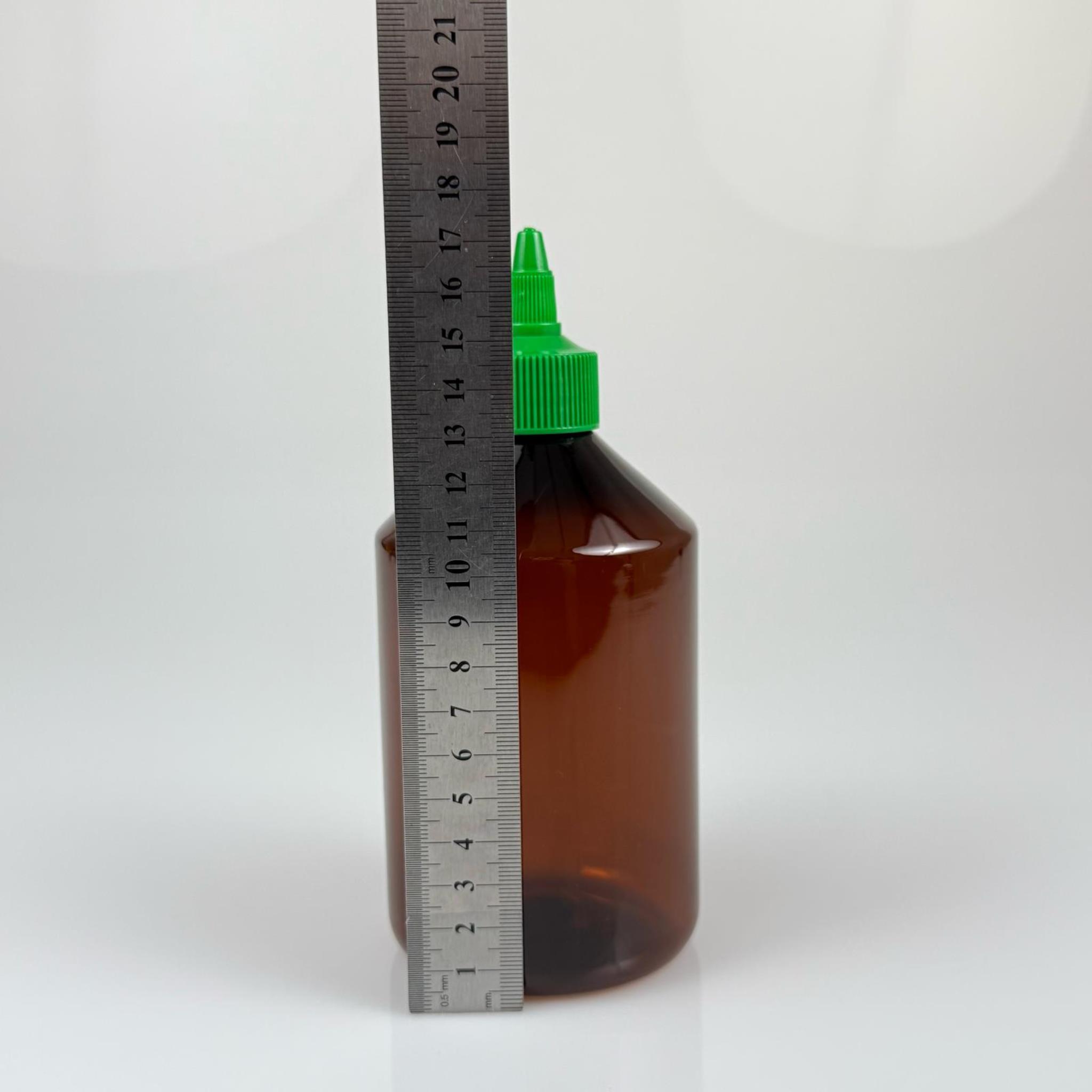 ZEYTİNYAĞI, SOS, ACI SOS, SİRKE, SRIRACHA VB BOŞ ŞİŞELERİ - YEŞİL SİVRİ TWİST AKITICI KAPAK + 500 ML AMBER KAHVERENGİ PET PLASTİK ŞİŞE TAKIM