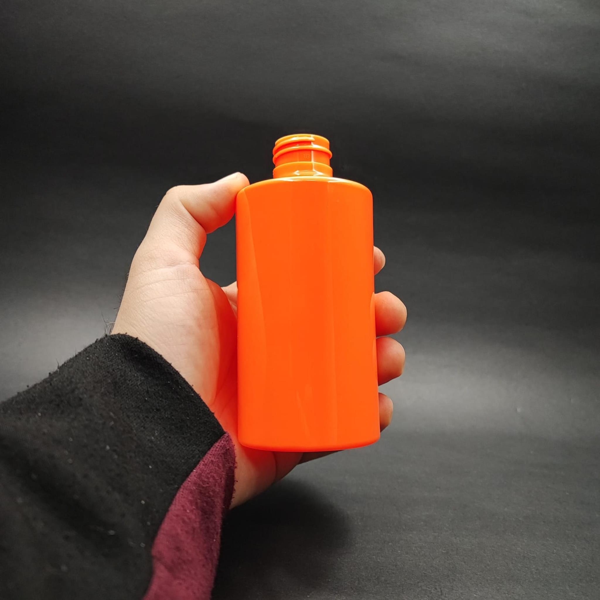 200 CC KÜT BOYUNLU SİLİNDİR PET ŞİŞE (24 GR) - KAPAKSIZ 24 AĞIZ - 200 ML PLASTİK ŞİŞE - TURUNCU