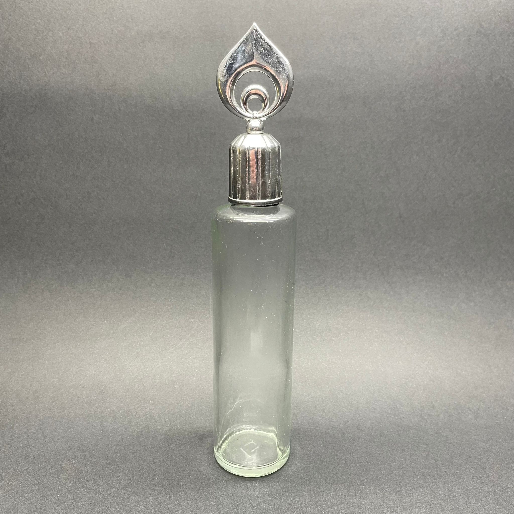 190 CC CAM KOLONYA ŞİŞESİ - 190 ML KOLONYA ŞİŞESİ GÜMÜŞ OSMANLI KAPAKLI + KOLONYA TIPALI - PAŞABAHÇE ŞİŞECAM SİLİNDİR KOLONYA ŞİŞESİ