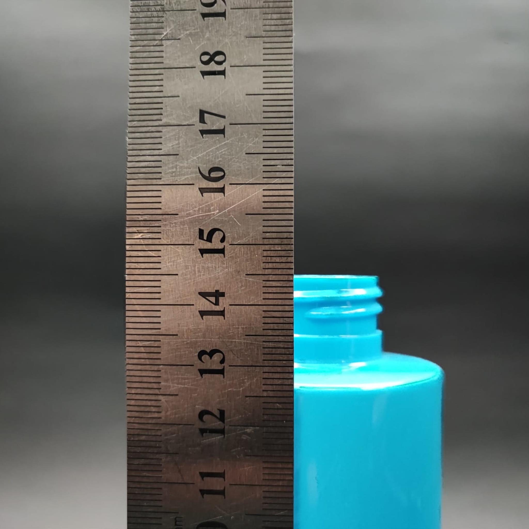 200 CC KÜT BOYUNLU UZUN SİLİNDİR PET ŞİŞE (24 GR) - KAPAKSIZ 24 AĞIZ - 200 ML PLASTİK ŞİŞE - MAVİ