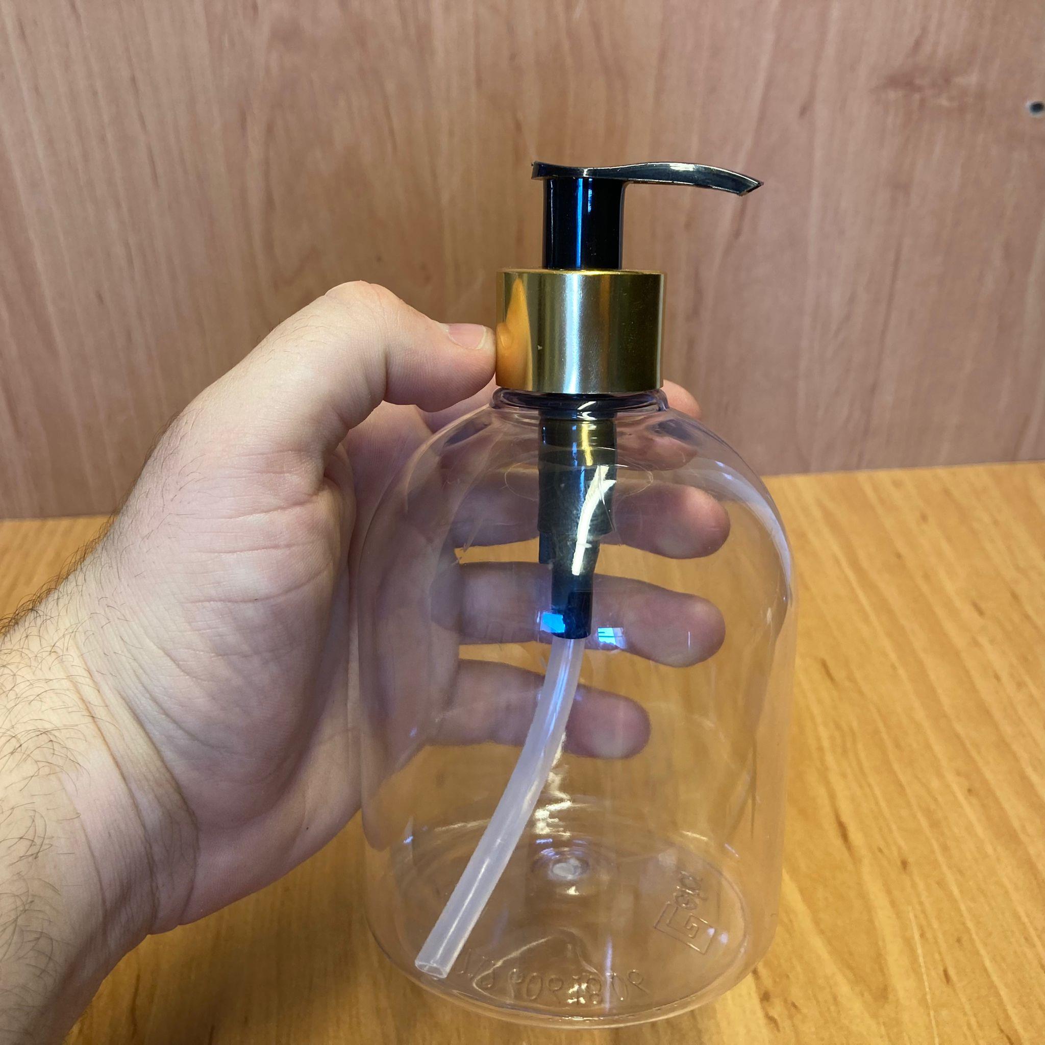 500 CC GOLD POMPALI PLASTİK ŞİŞE - 500 ML SIVI SABUN ŞİŞESİ - DETERJAN VE DEZENFEKTAN İÇİN POMPALI PLASTİK ŞİŞE