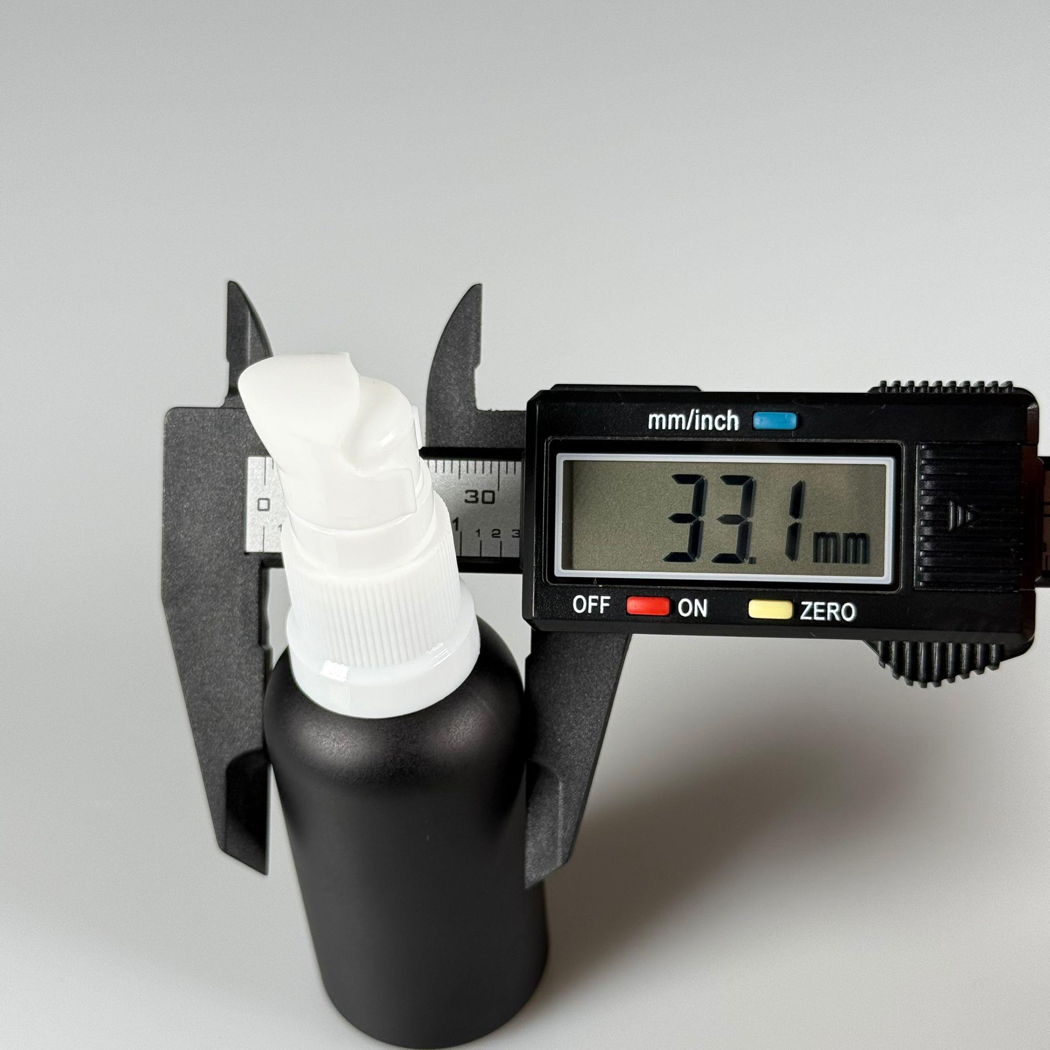 30 CC MAT SİYAH CAM ŞİŞE - SIZDIRMAZ ETEKLİ BEYAZ LOSYON POMPALI TAKIM - 30 ML LOSYON ŞİŞESİ - YAĞ, KREM GİBİ YOĞUN KIVAMLI SIVILAR İÇİN CAM AMBALAJ