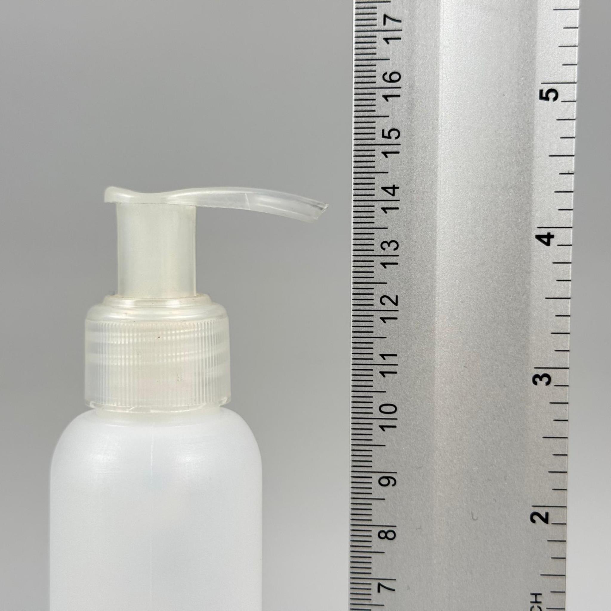 100 CC NATÜREL SERT POLİETİLEN ŞİŞE + ŞEFFAF POMPALI ( 24 MM ) - 100 ML ŞEFFAF POMPALI SERT POLİETİLEN ŞİŞE (YOĞUN KIVAMLI SIVILARDA TIKANMAZ)
