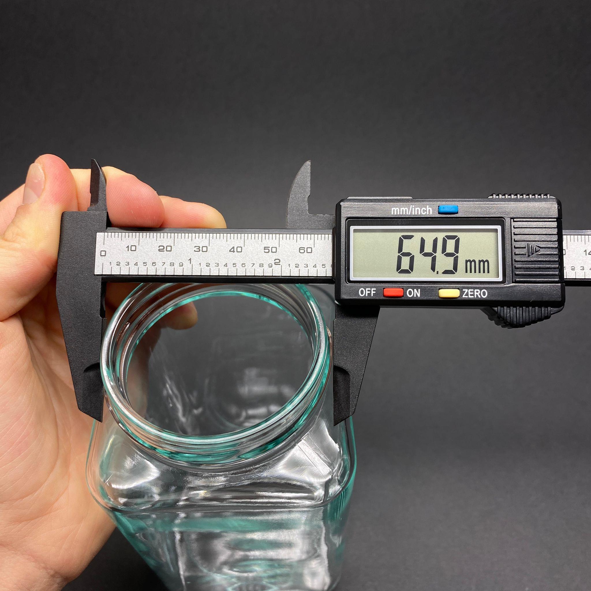 660 CC CAM KARE KAVANOZ (66 AĞIZ) - 660 ML KÖŞELİ KAVANOZ - KAPAKSIZ